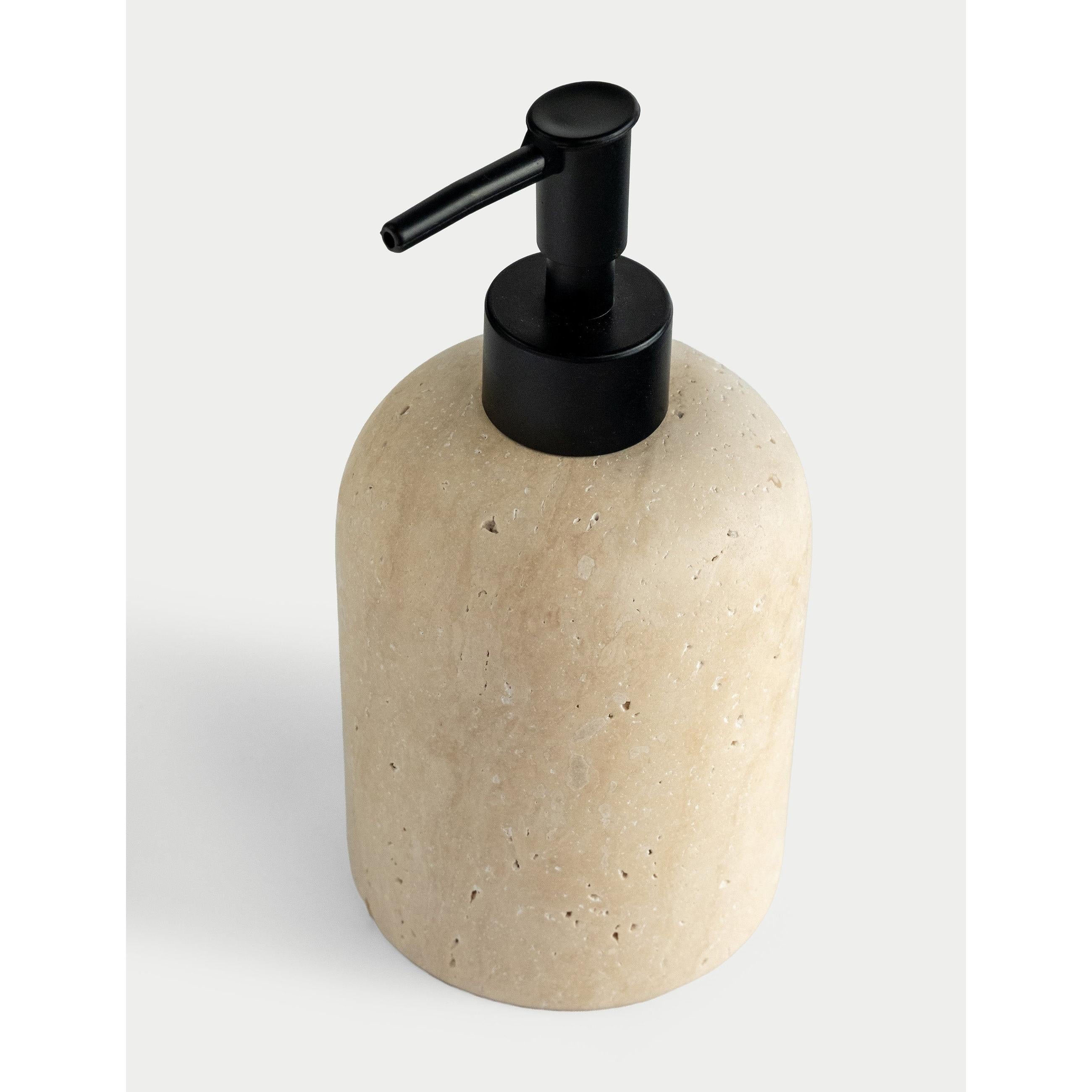 Etern Traverten Sıvı Sabunluk - Siyah