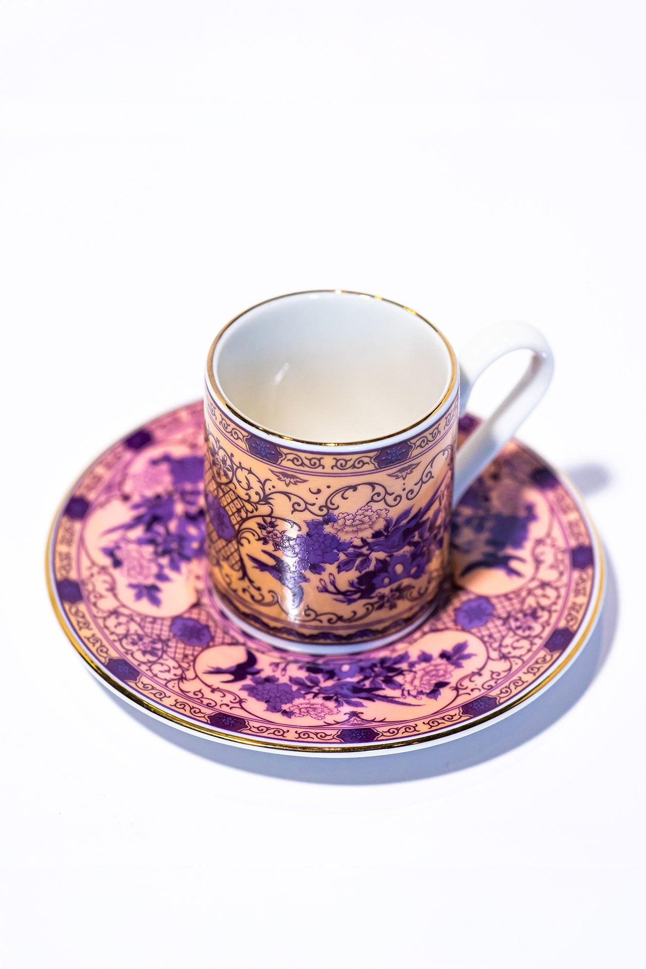 Eternal Lilac Rose Kahve Fincanı (2'li Set)