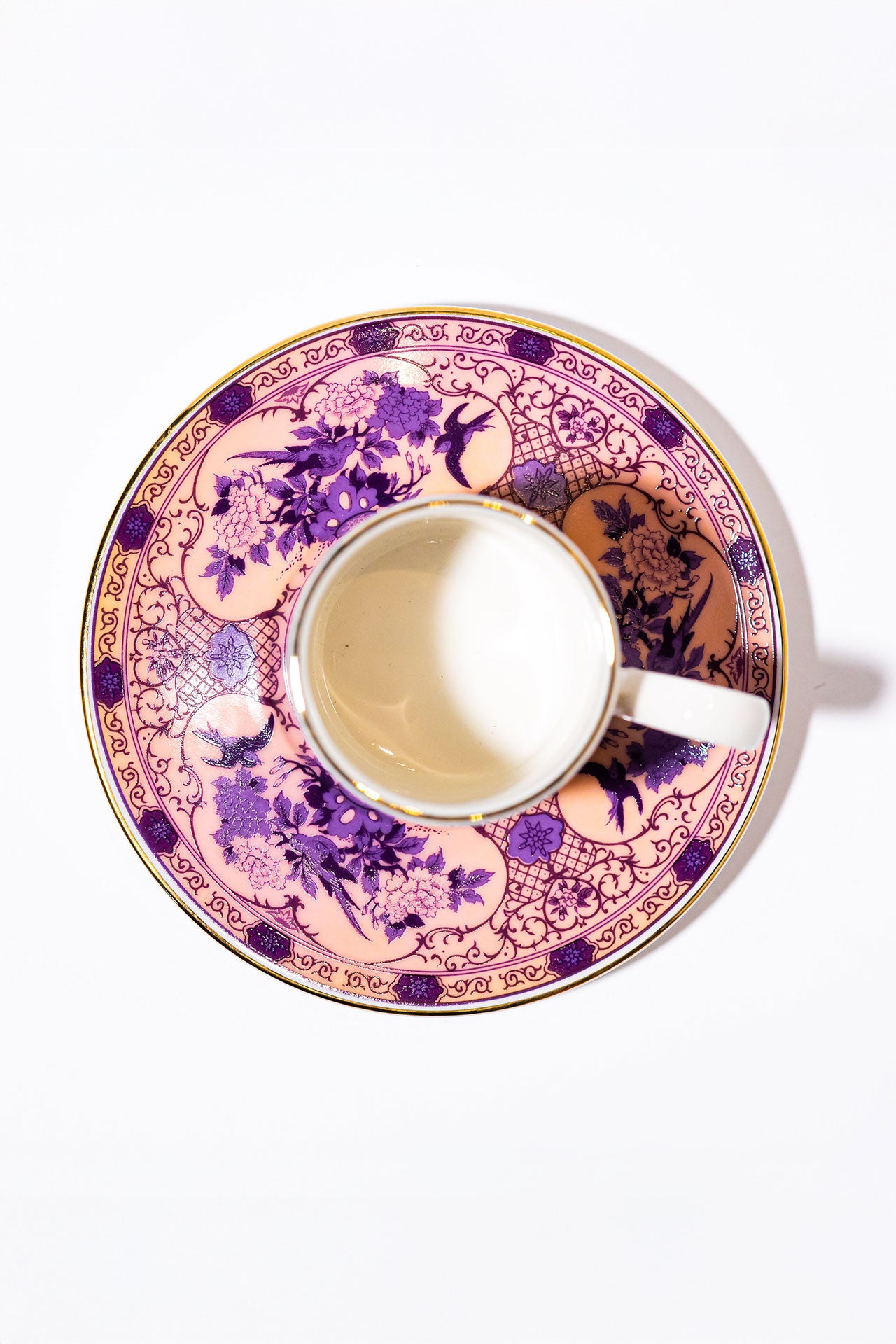 Eternal Lilac Rose Kahve Fincanı (2'li Set)