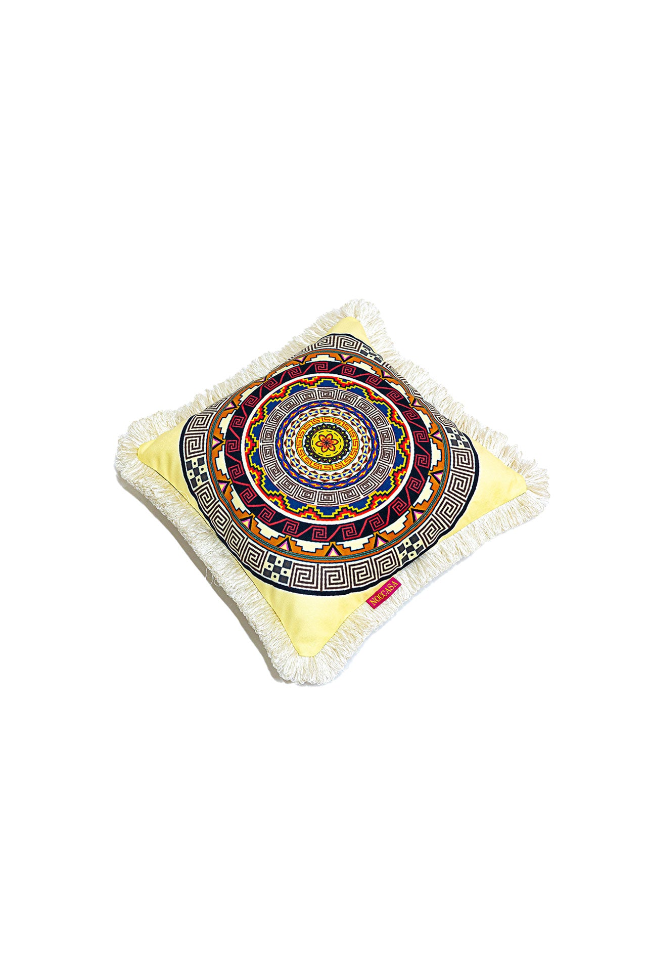 Etnik Mandala Püsküllü Kırlent