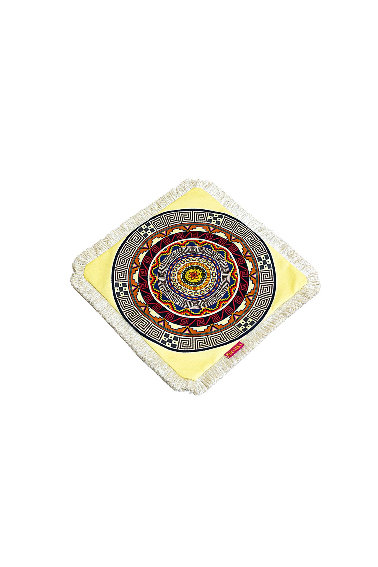 Etnik Mandala Püsküllü Kırlent