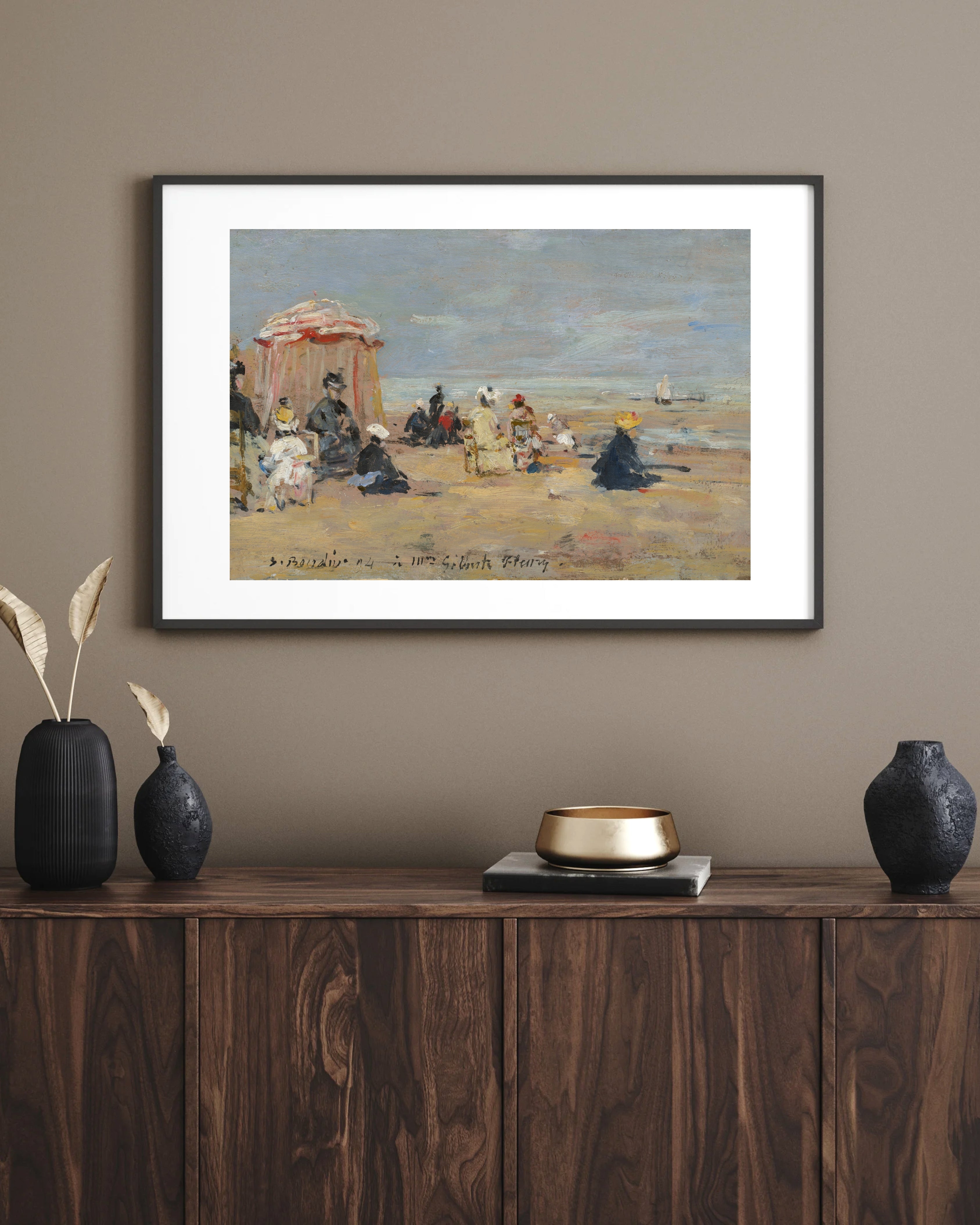 Eugène Boudin - Sahilde Fine Art Baskı