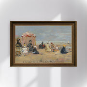 Eugène Boudin - Sahilde Fine Art Baskı