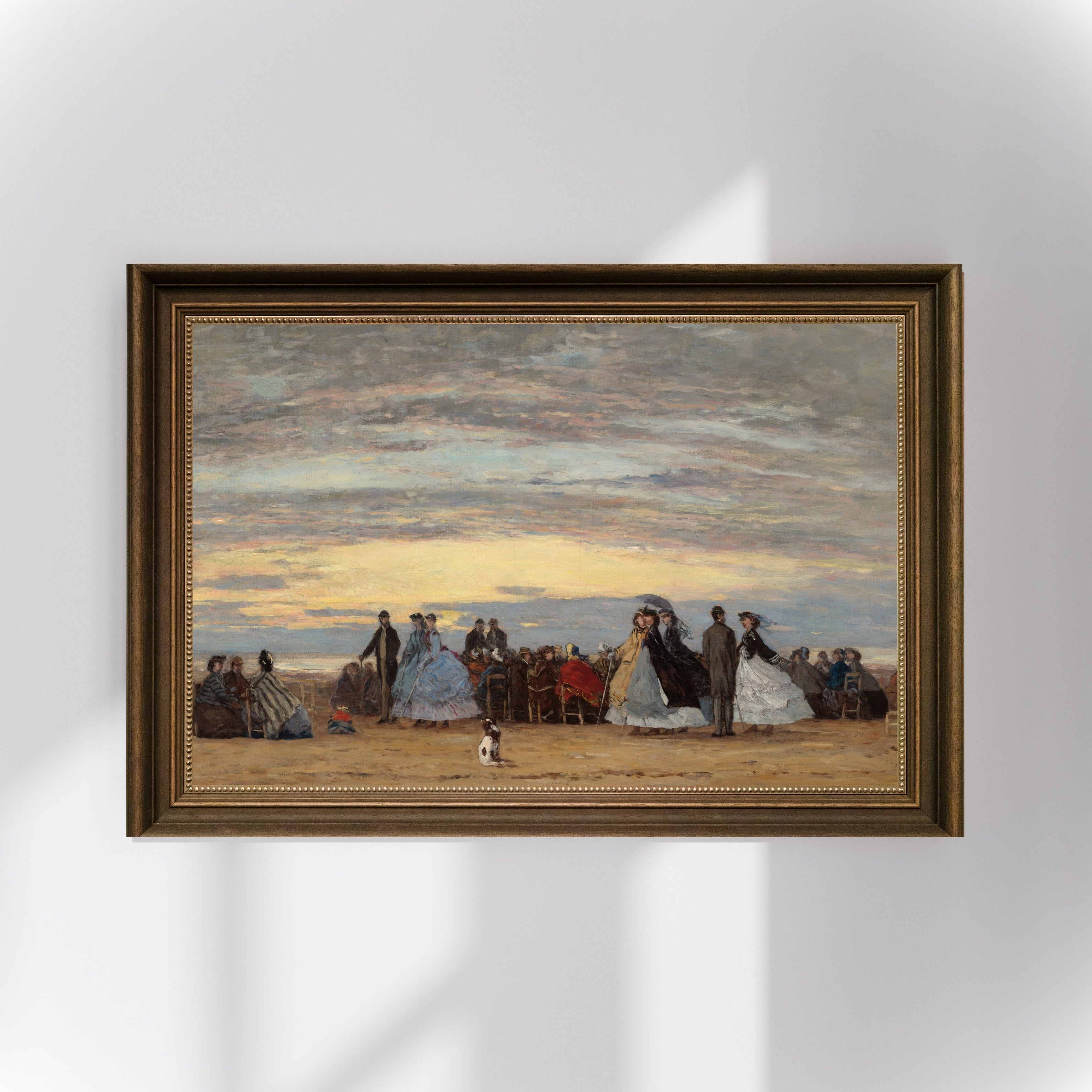 Eugène Boudin - Villerville Sahili Fine Art Baskı