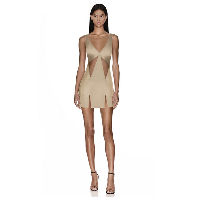 Eva Gold Elbise-Elbise-ESOTTE-S-NowShopFun