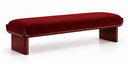 Eve Bordo Kadife Bench