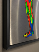 Echoes In The Inner Hold Inox Tablo | 50 × 100 cm