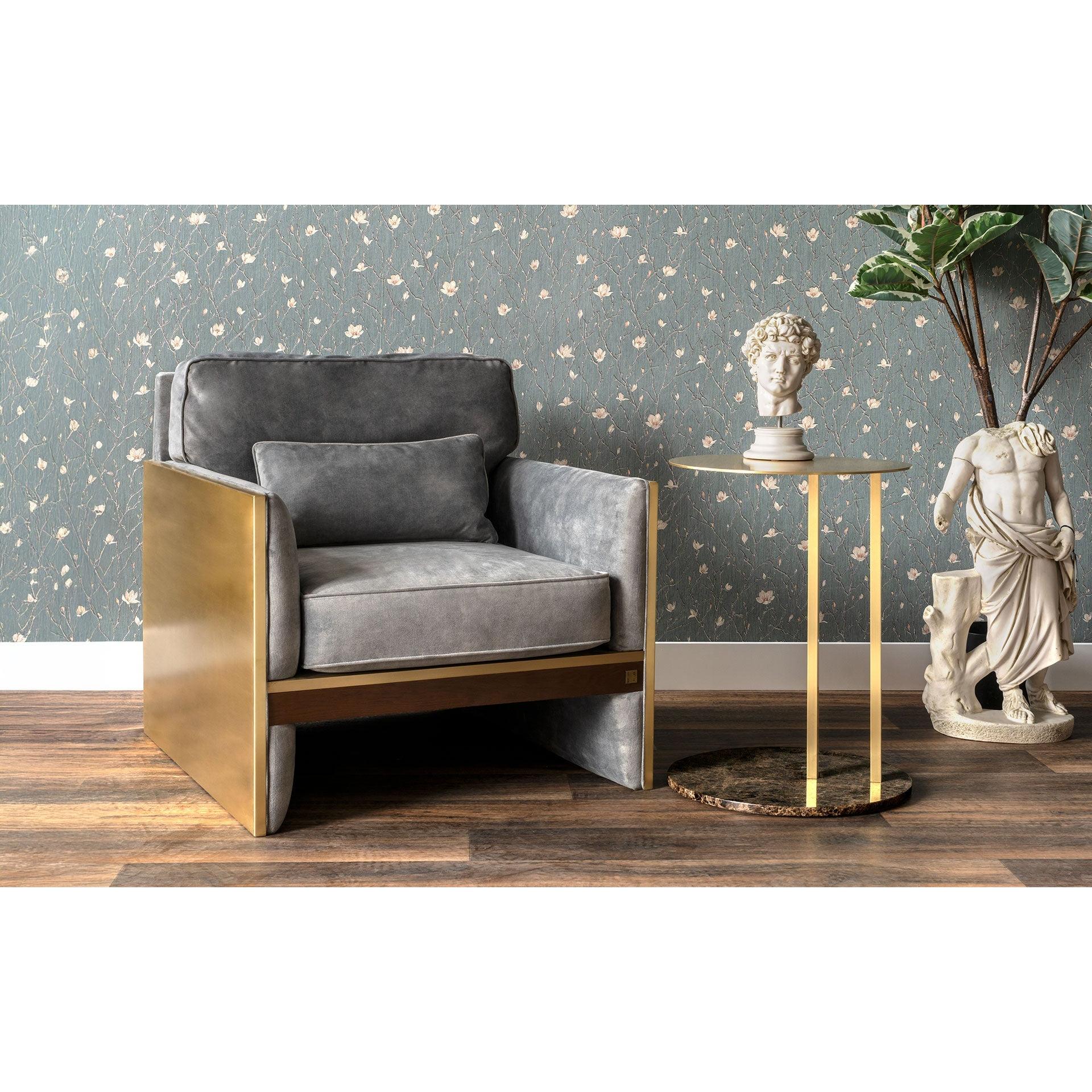 Famed Berjer Tekli Koltuk Metal Kolçak