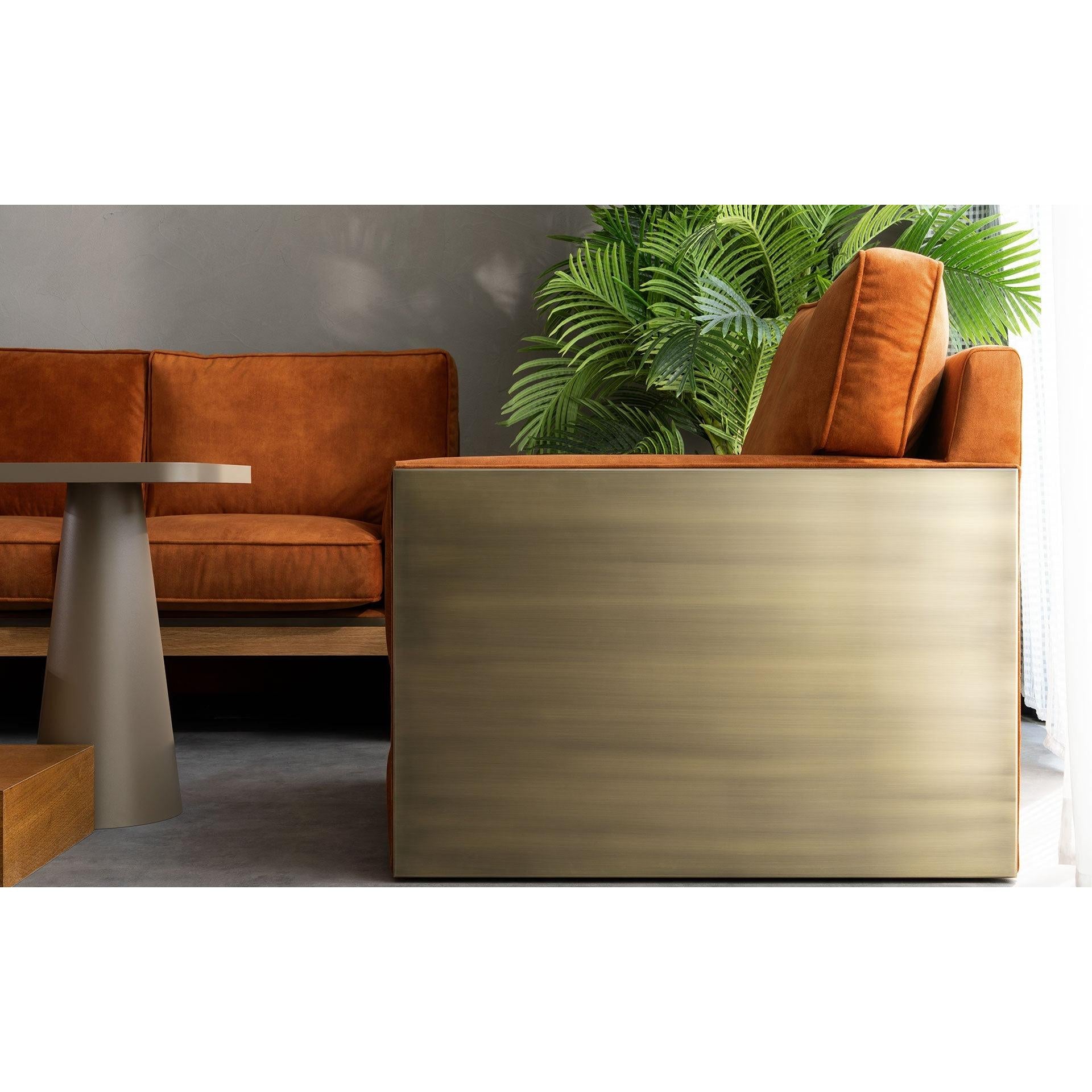 Famed Berjer Tekli Koltuk Metal Kolçak