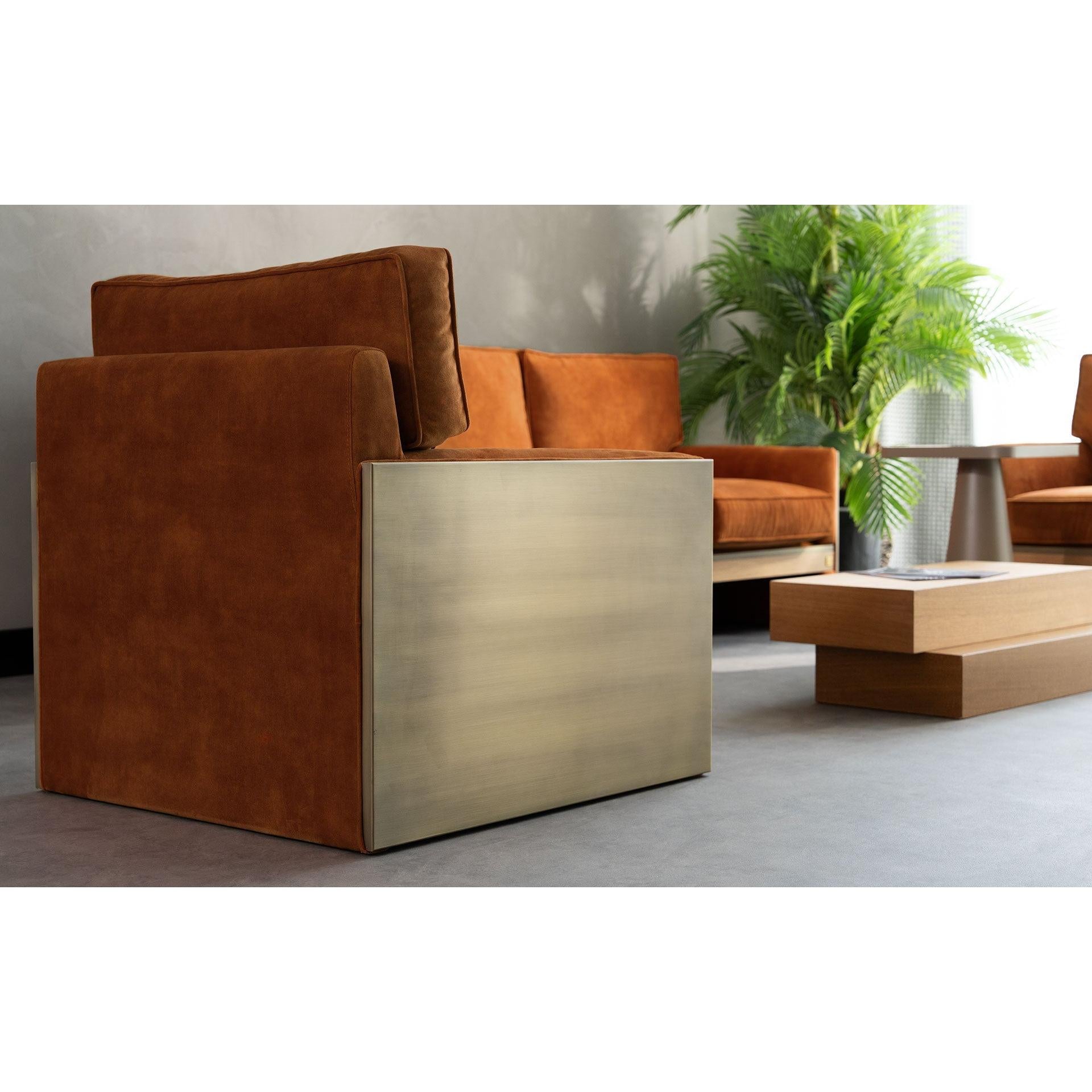 Famed Berjer Tekli Koltuk Metal Kolçak