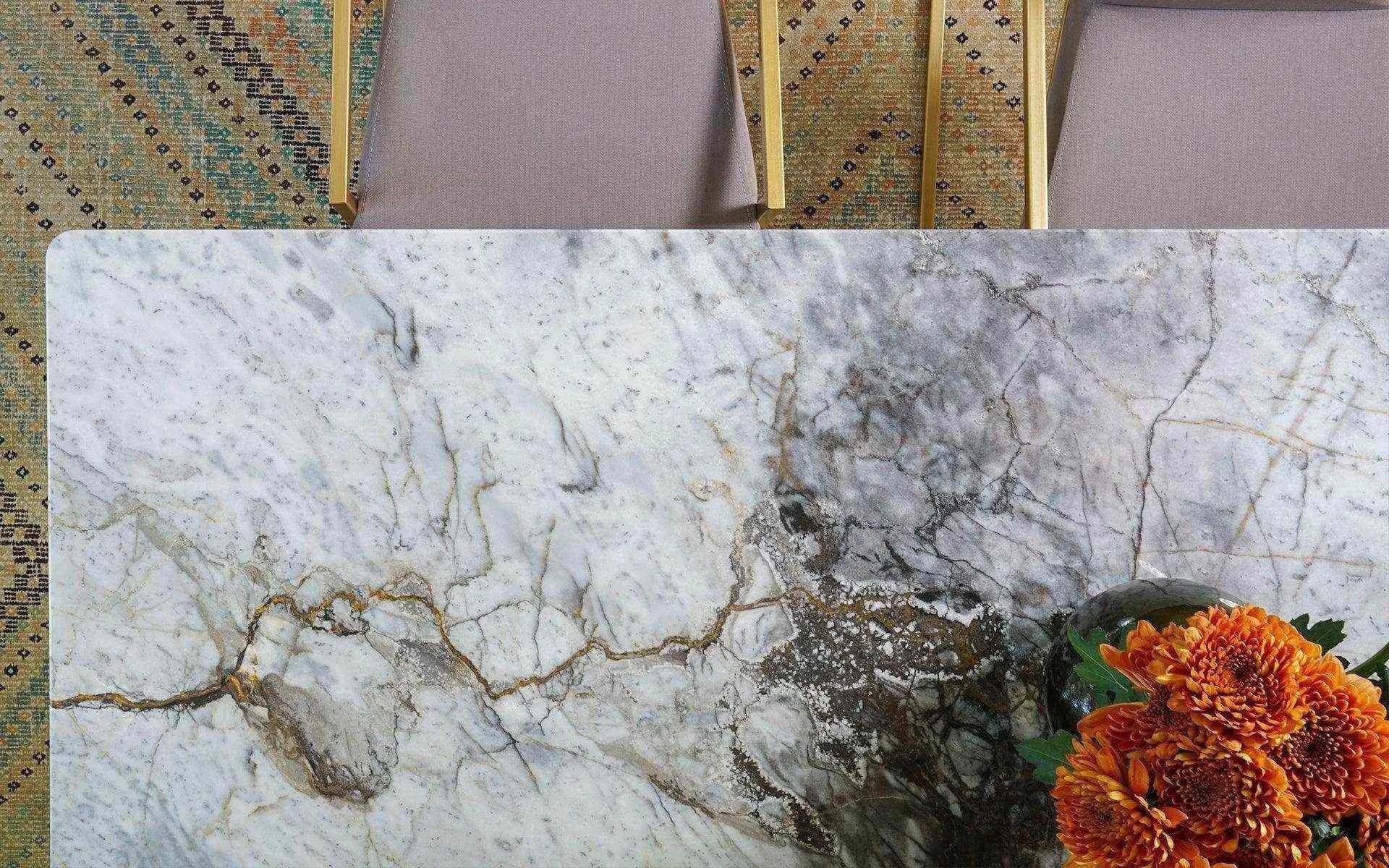 Famed Pirinç Masa + 6 Adet Famed Sandalye