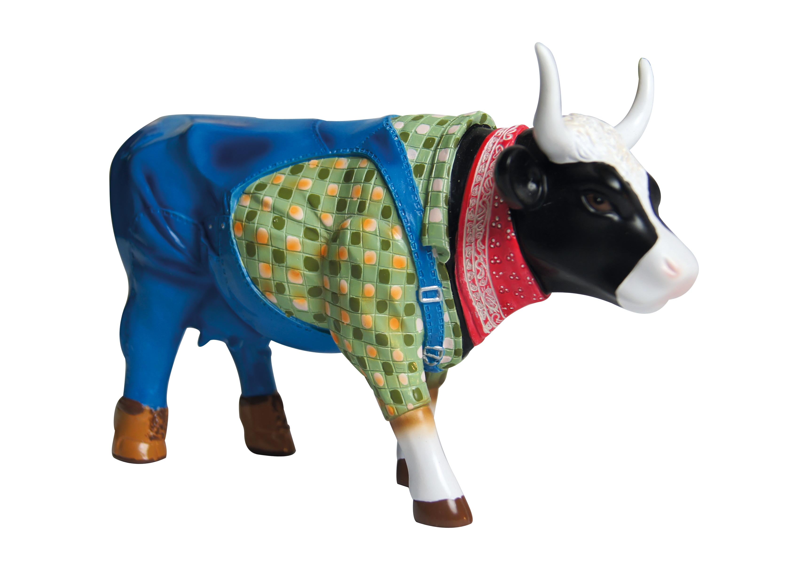Farmer Cow - El Yapımı Dekoratif İnek Figürü (Cow Parade)