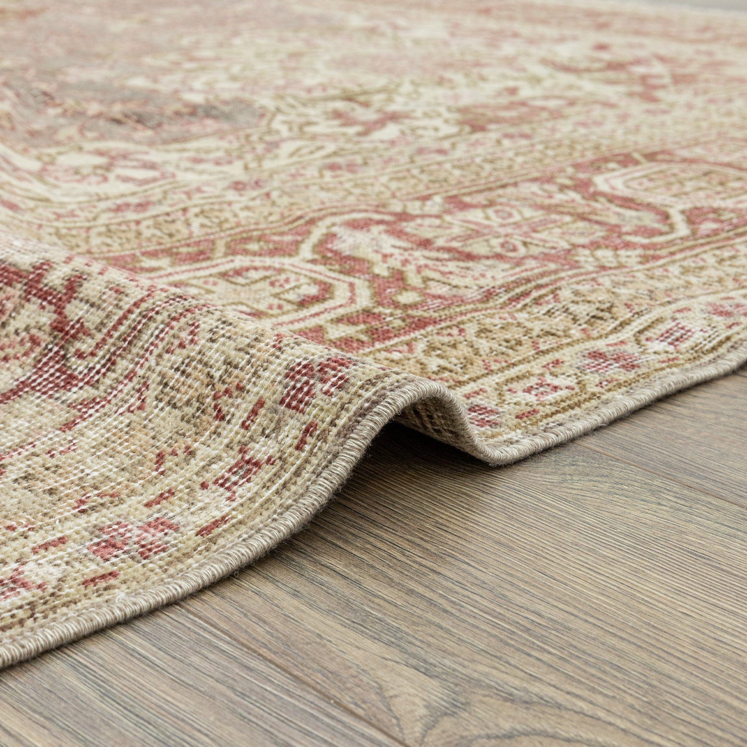 Fasa Pastel Renkli Vintage El Dokuma Halı 276x393 cm