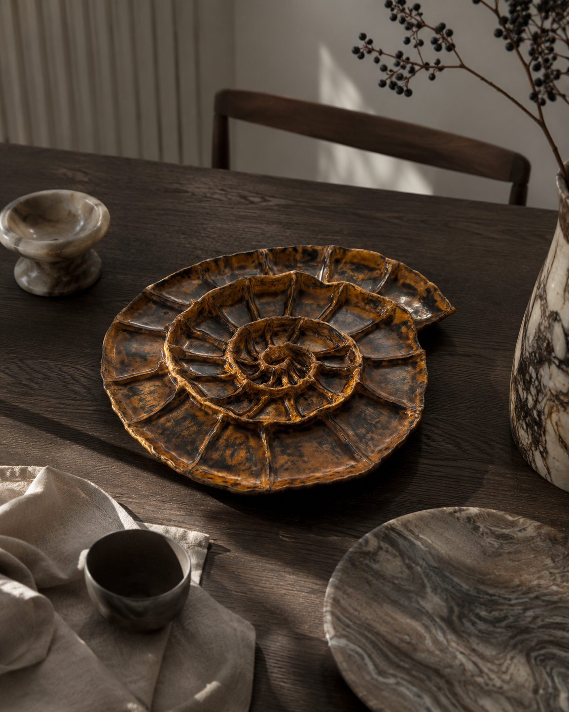 Fossil Sunum Tabağı
