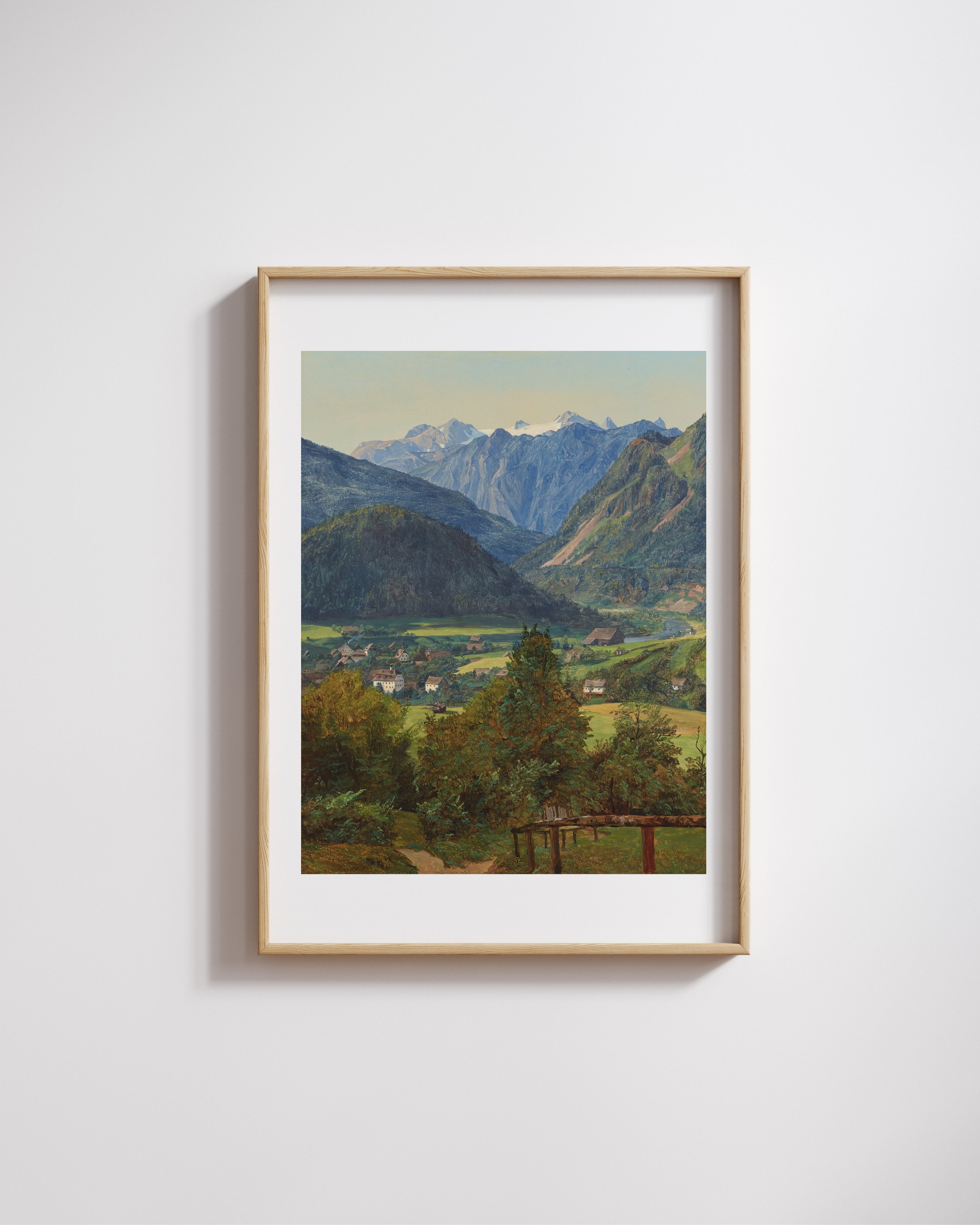 Ferdinand Georg Waldmüller - Sophien Doppelblick Yakınından Dachstein Manzarası Fine Art Baskı