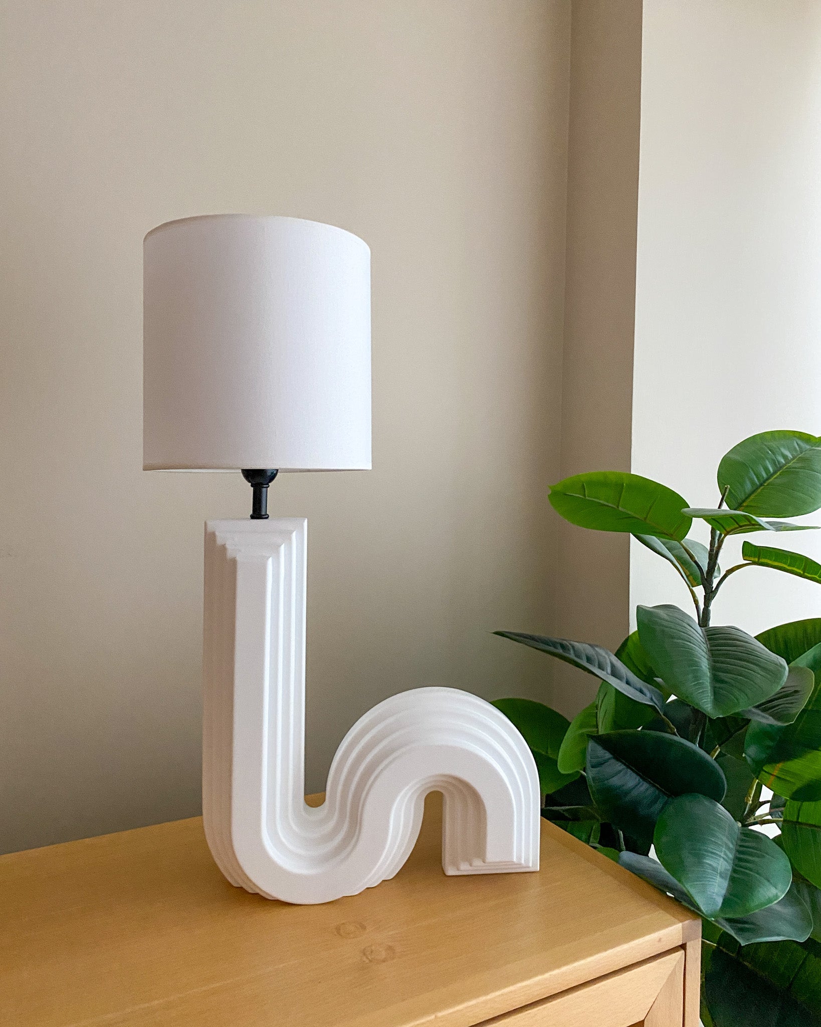 Fika Abajur-Abajur-Semya Home-beyaz-NowShopFun