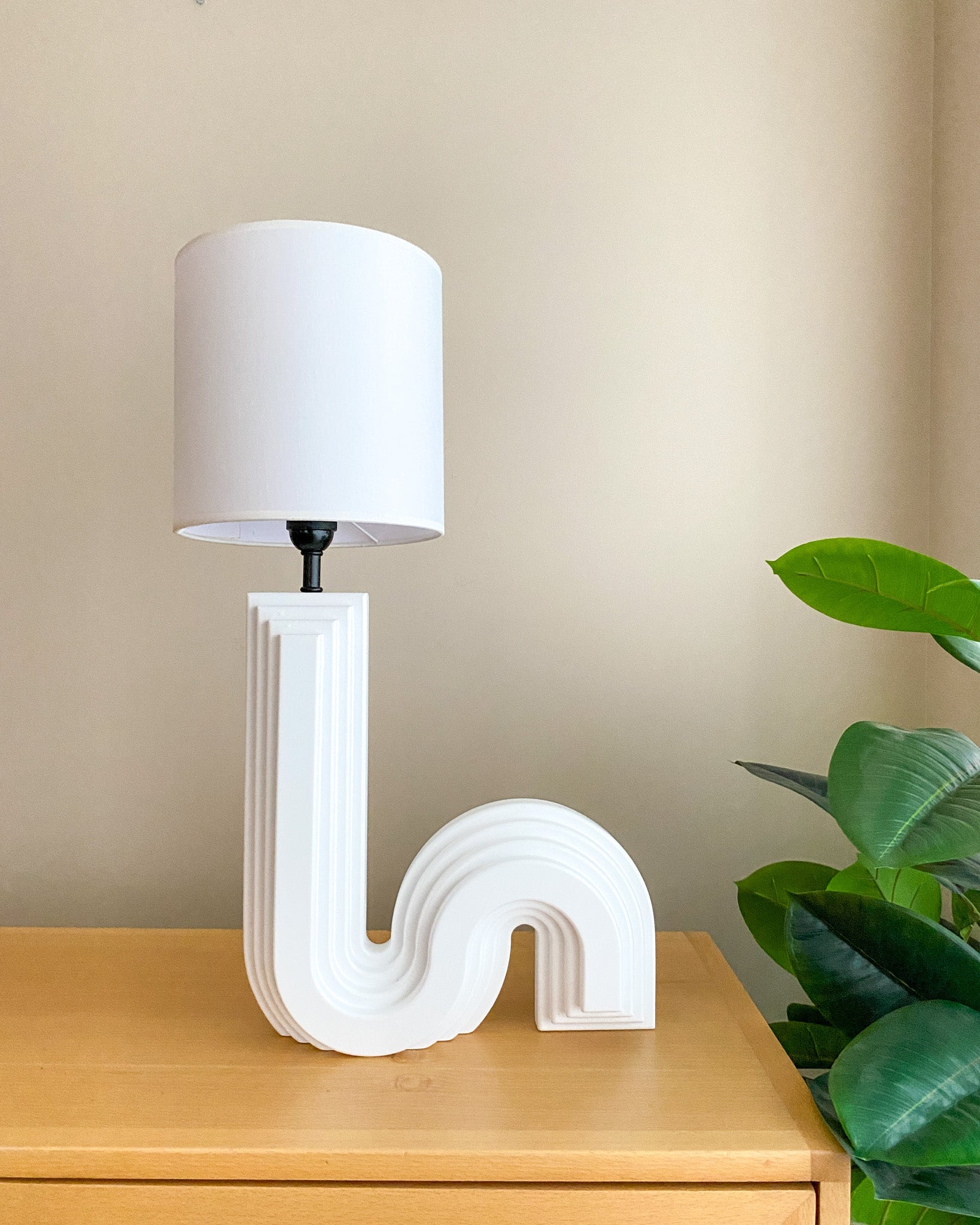 Fika Abajur-Abajur-Semya Home-beyaz-NowShopFun