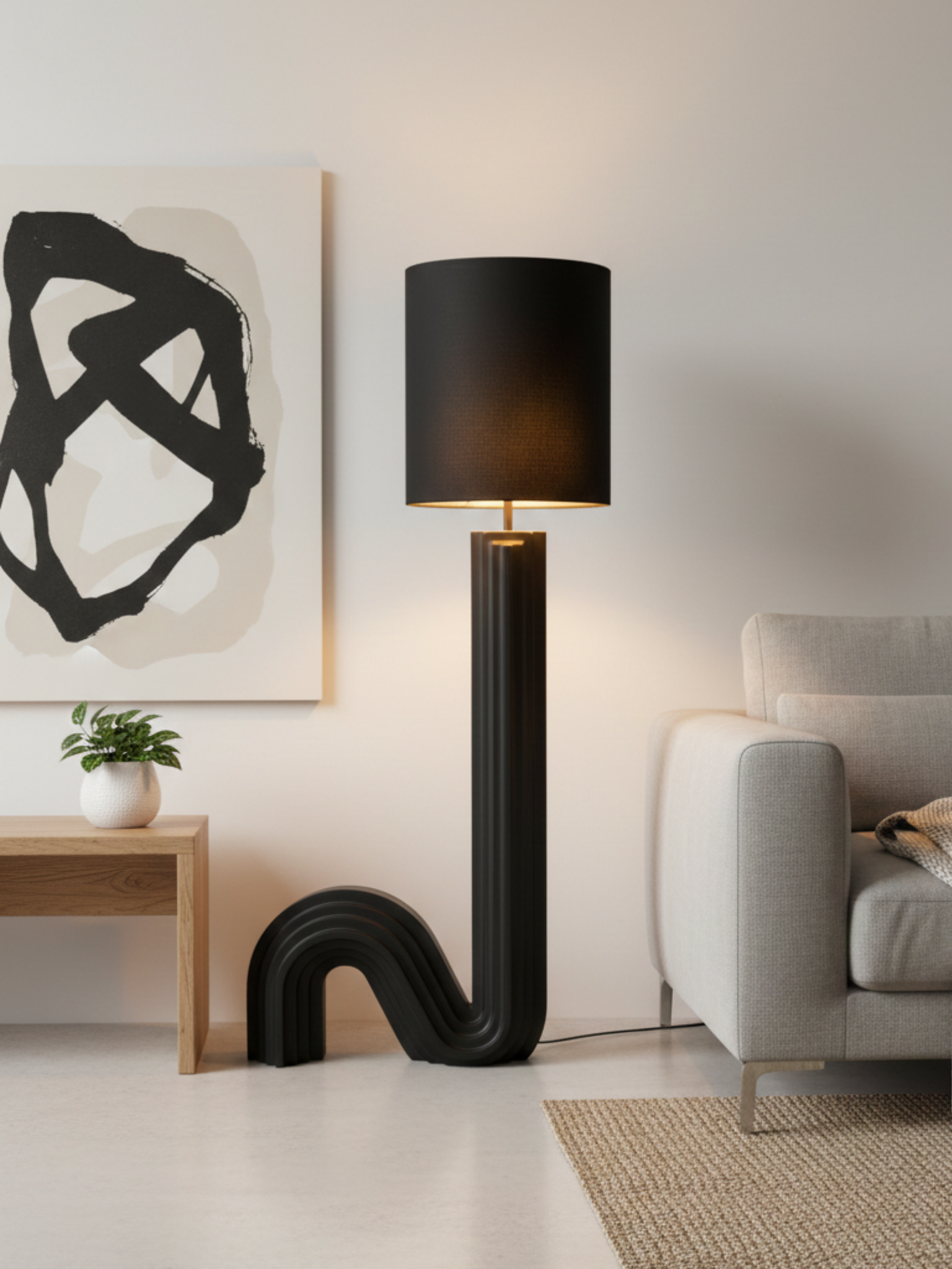 Fika Siyah Lambader-Lambader-Semya Home-NowShopFun