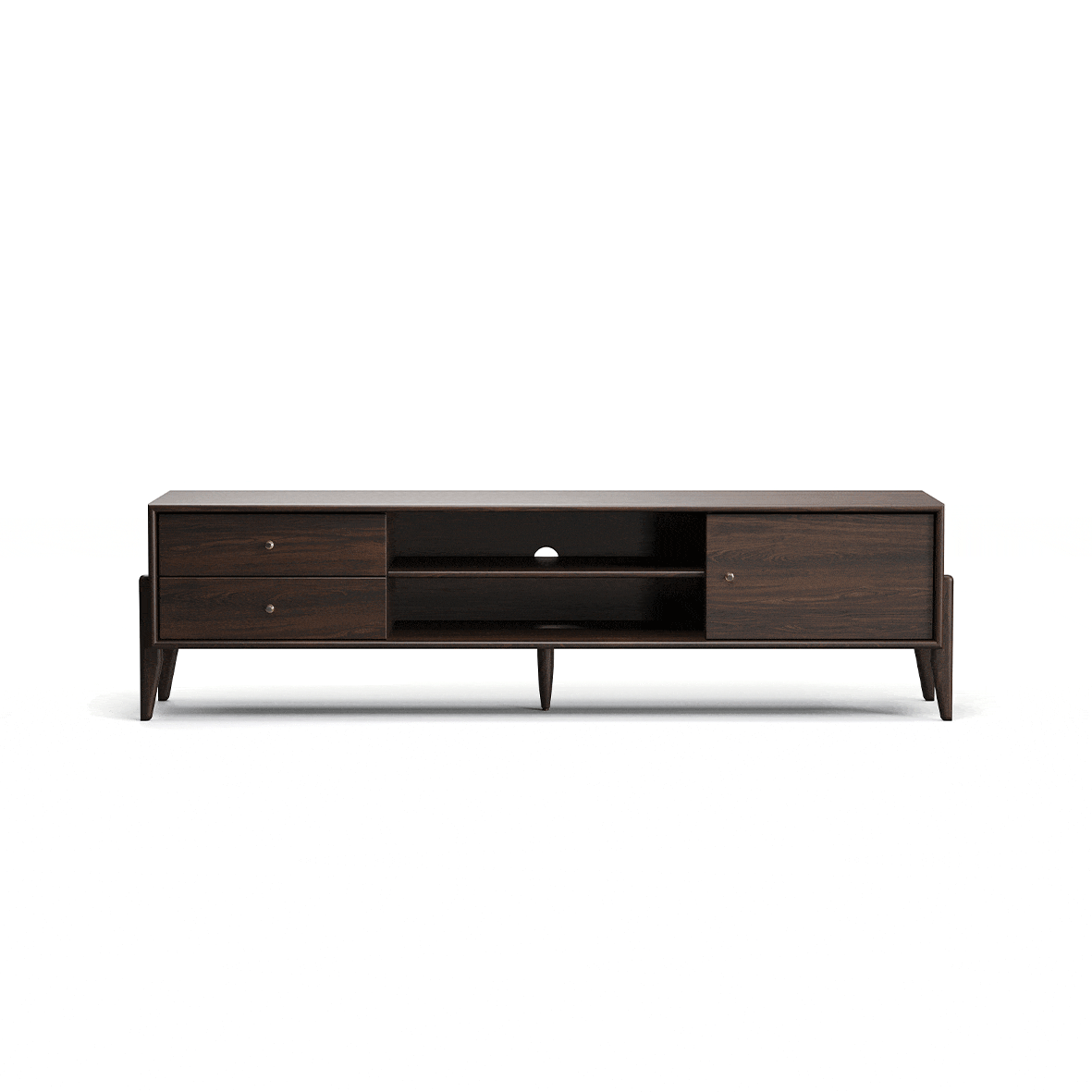 Fil Koyu Meşe TV Sehpası 180 cm-Tv Ünitesi-Yonga Mobilya Sanayi Ve Tic. A.Ş.-Koyu Meşe-NowShopFun