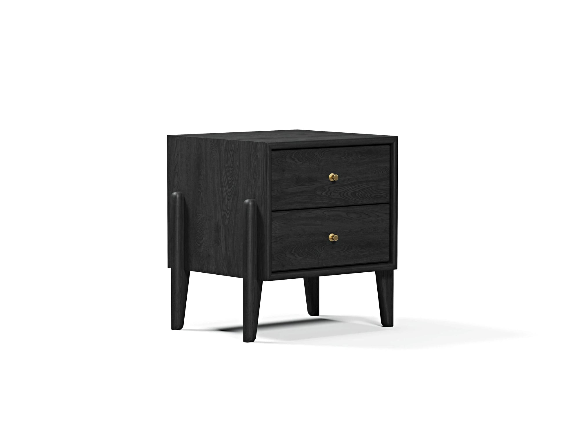 Fil Siyah 2 Çekmeceli Komodin