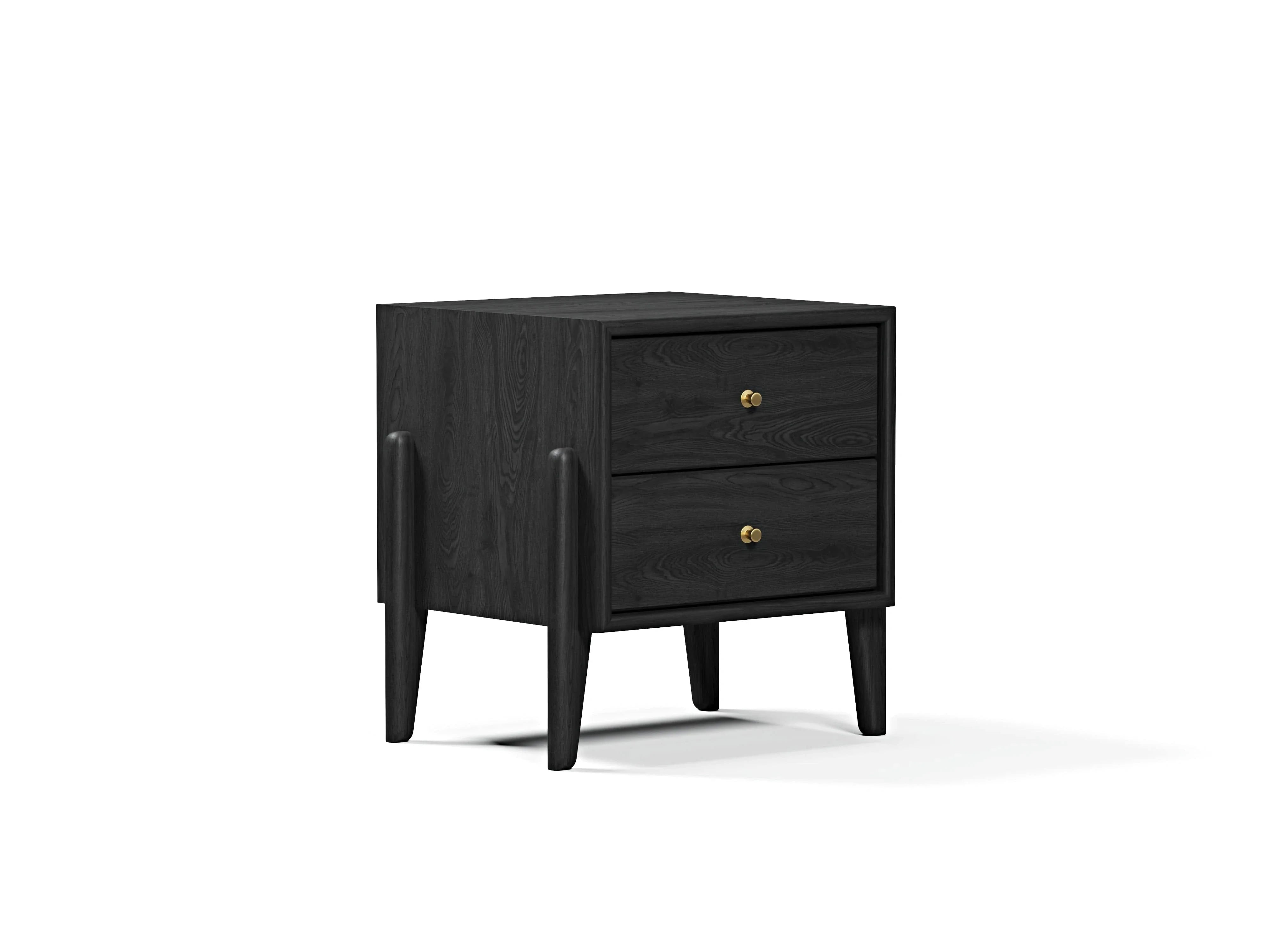 Fil Siyah 2 Çekmeceli Komodin