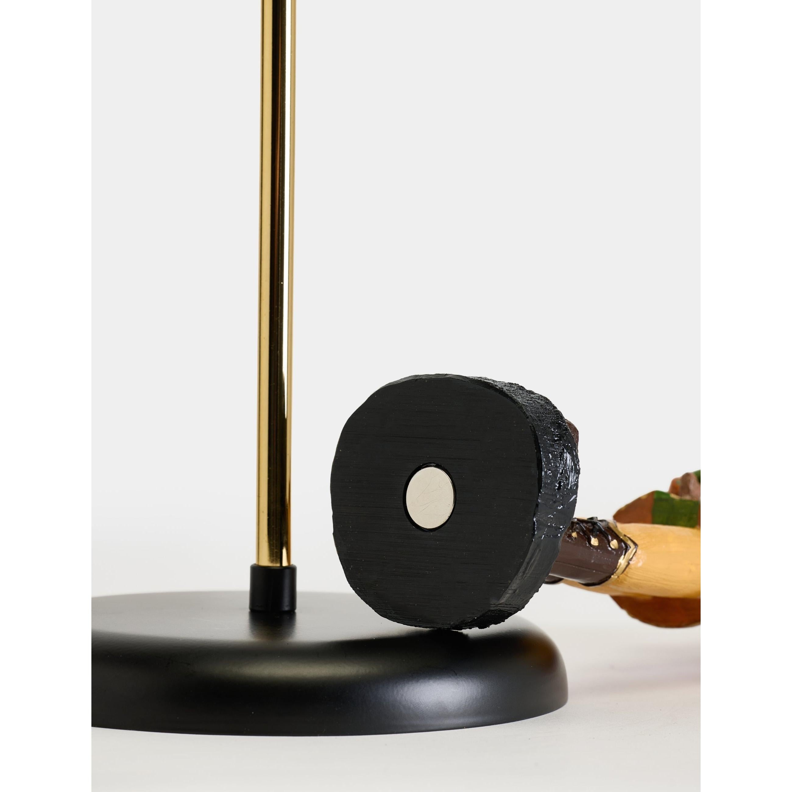 Fındıkkıran Geyik Asker Bear Figürlü Abajur & Biblo