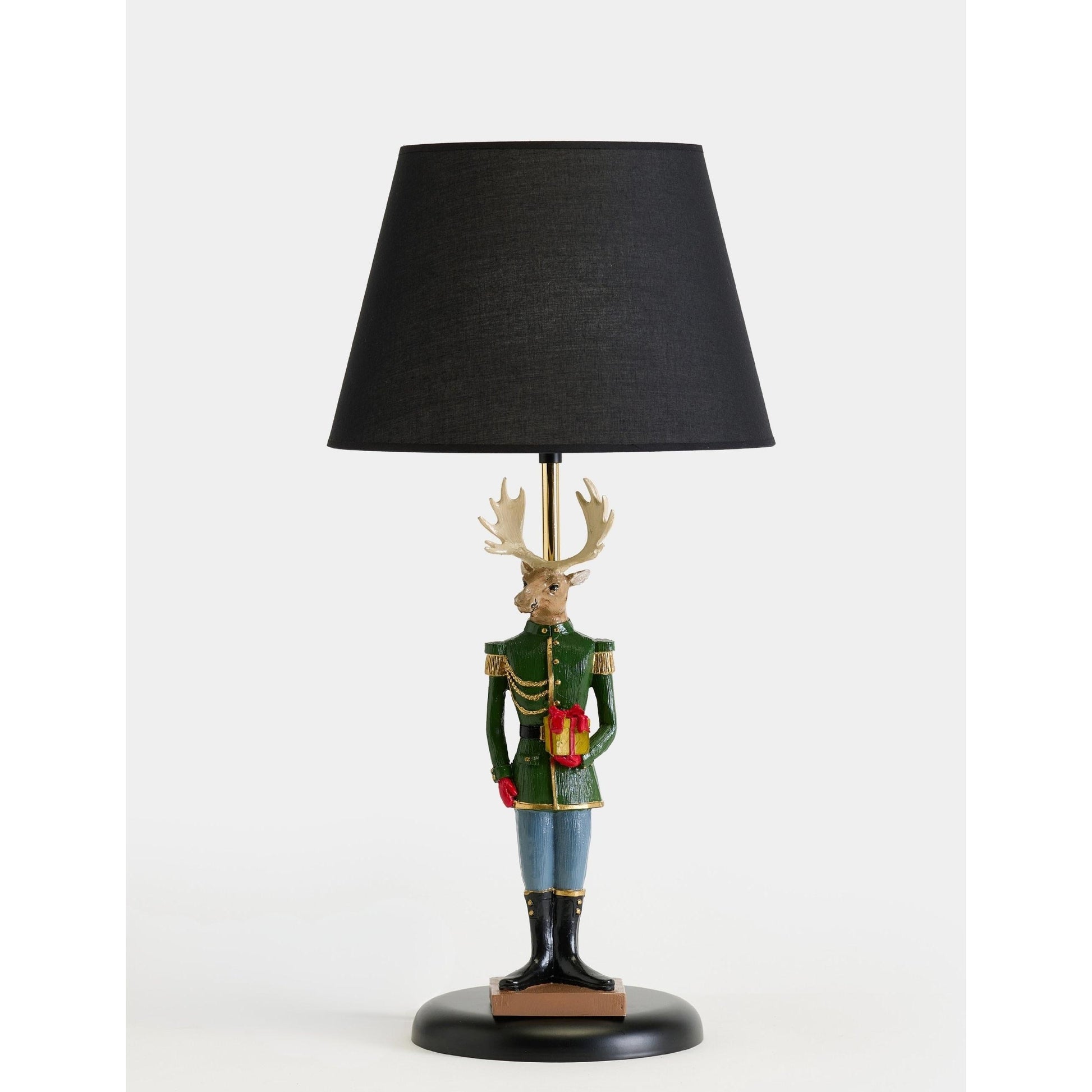Fındıkkıran Geyik Asker Gift Figürlü Abajur & Biblo