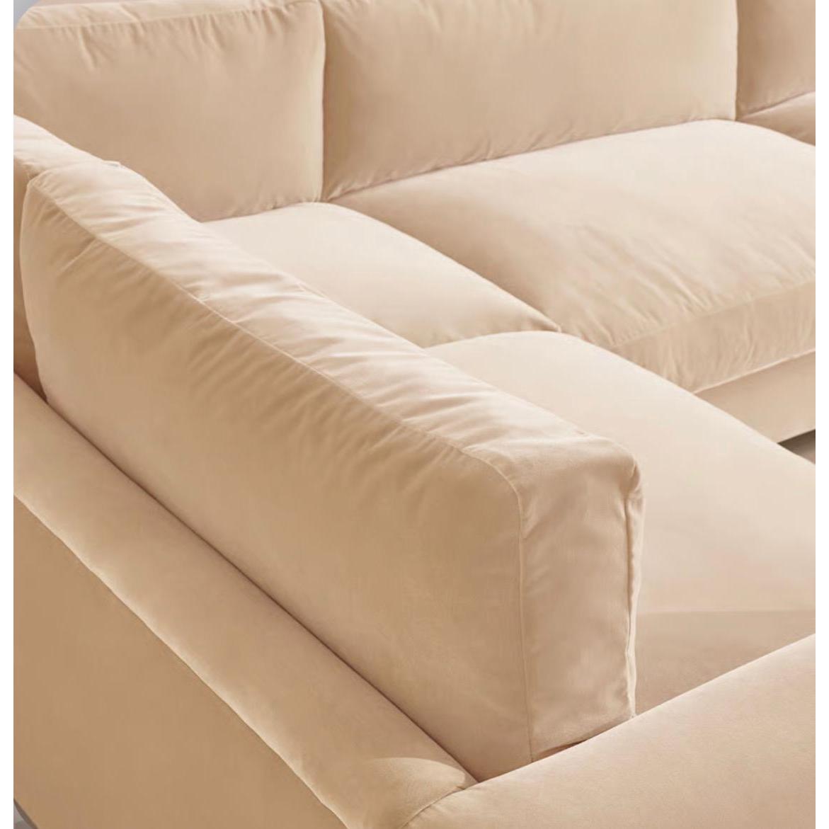 Fiora Kadife L Koltuk