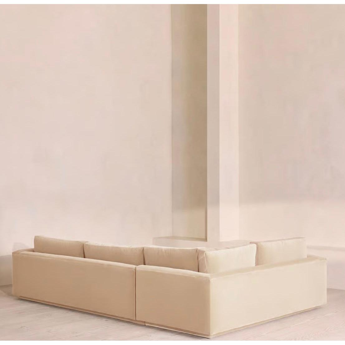 Fiora Kadife L Koltuk