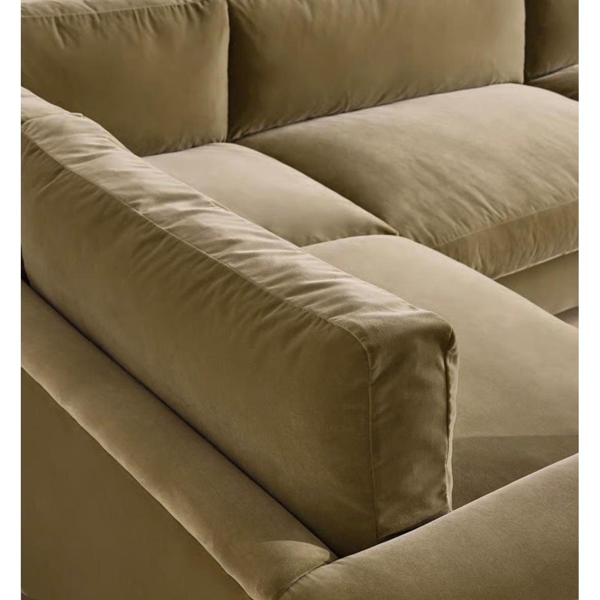 Fiora Kadife L Koltuk