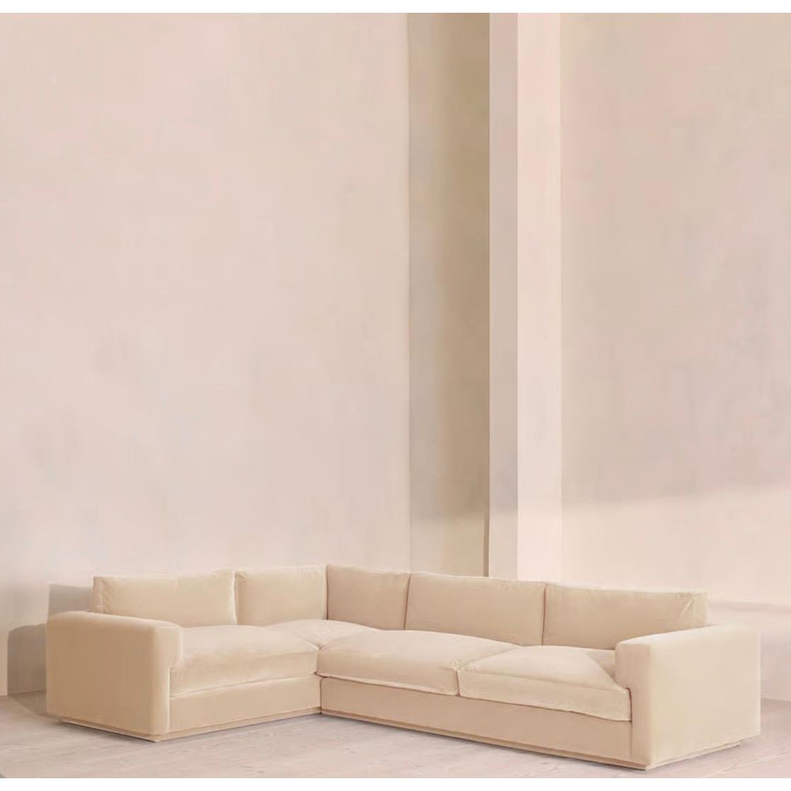 Fiora Kadife L Koltuk