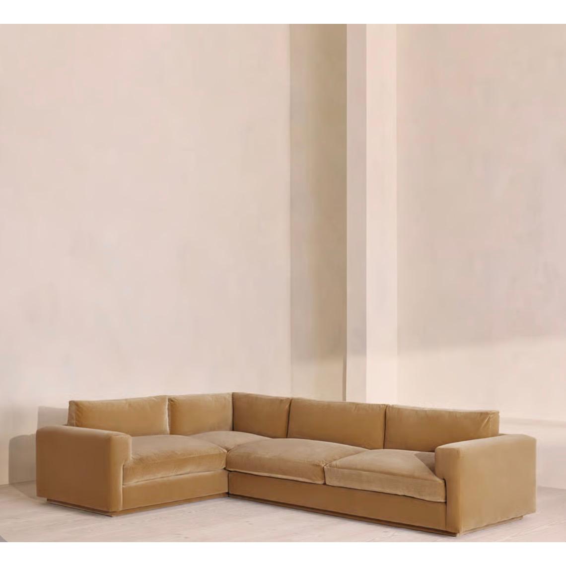 Fiora Kadife L Koltuk