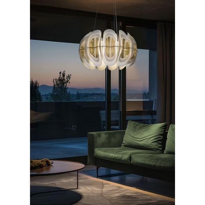 Fiordlys Round Sarkit Gold Ø56x33 Cm Led 36w