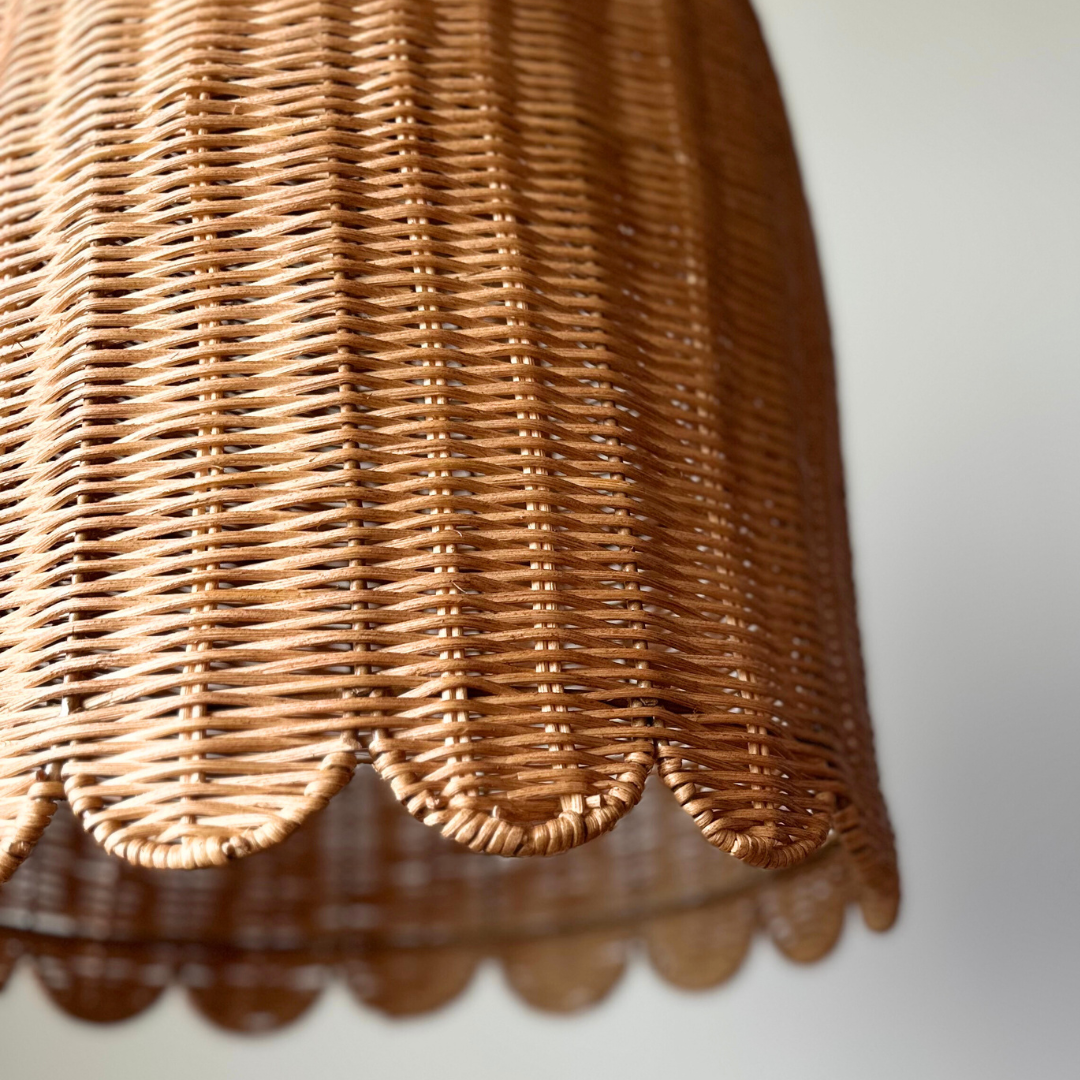 Fisto Doğal Rattan Sarkıt Avize