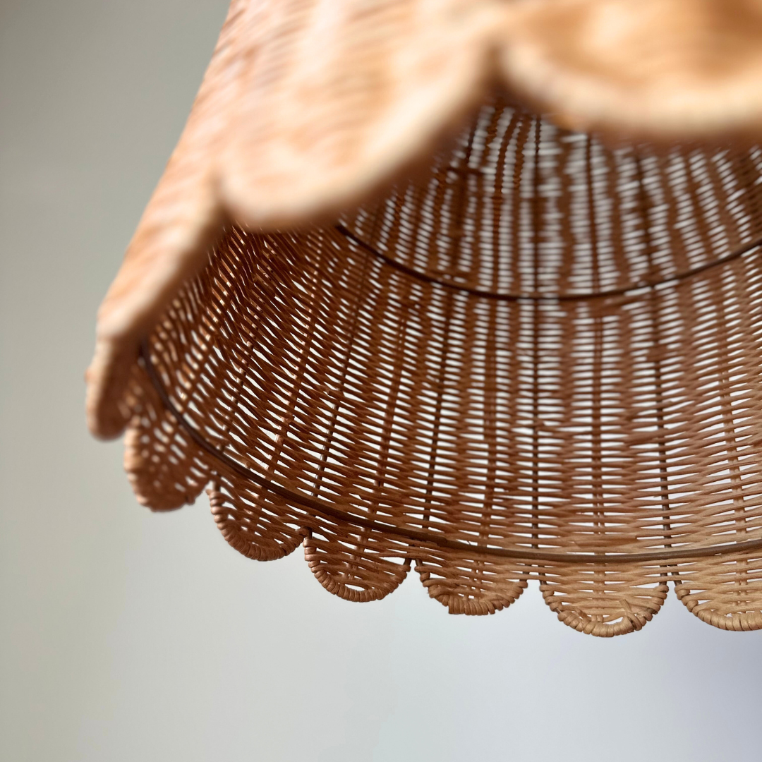 Fisto Doğal Rattan Sarkıt Avize