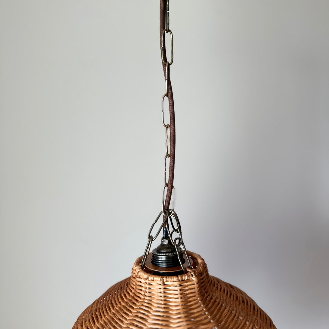 Fisto Doğal Rattan Sarkıt Avize