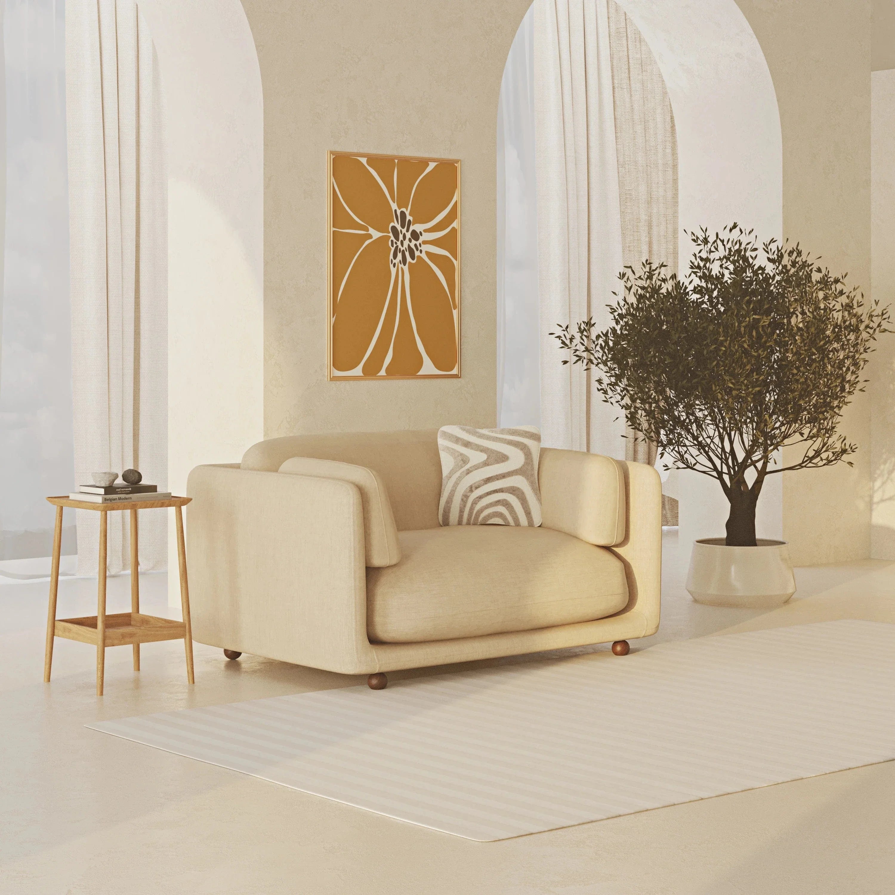 Flam Loveseat Keten