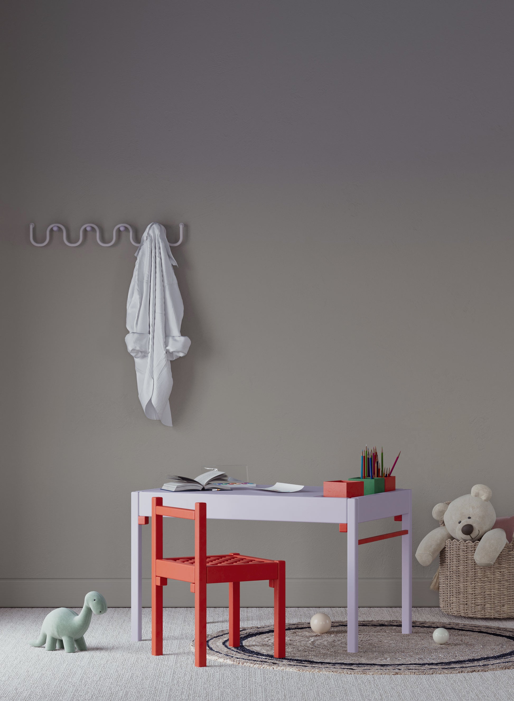 Flexa Sandalye Mini-Sandalye-Kiddiverse-Kırmızı-NowShopFun