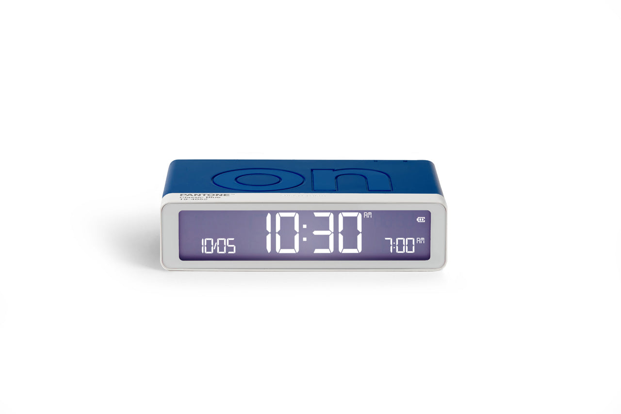 Flip Klasik Şarj Edilebilir Alarm Saat Mavi