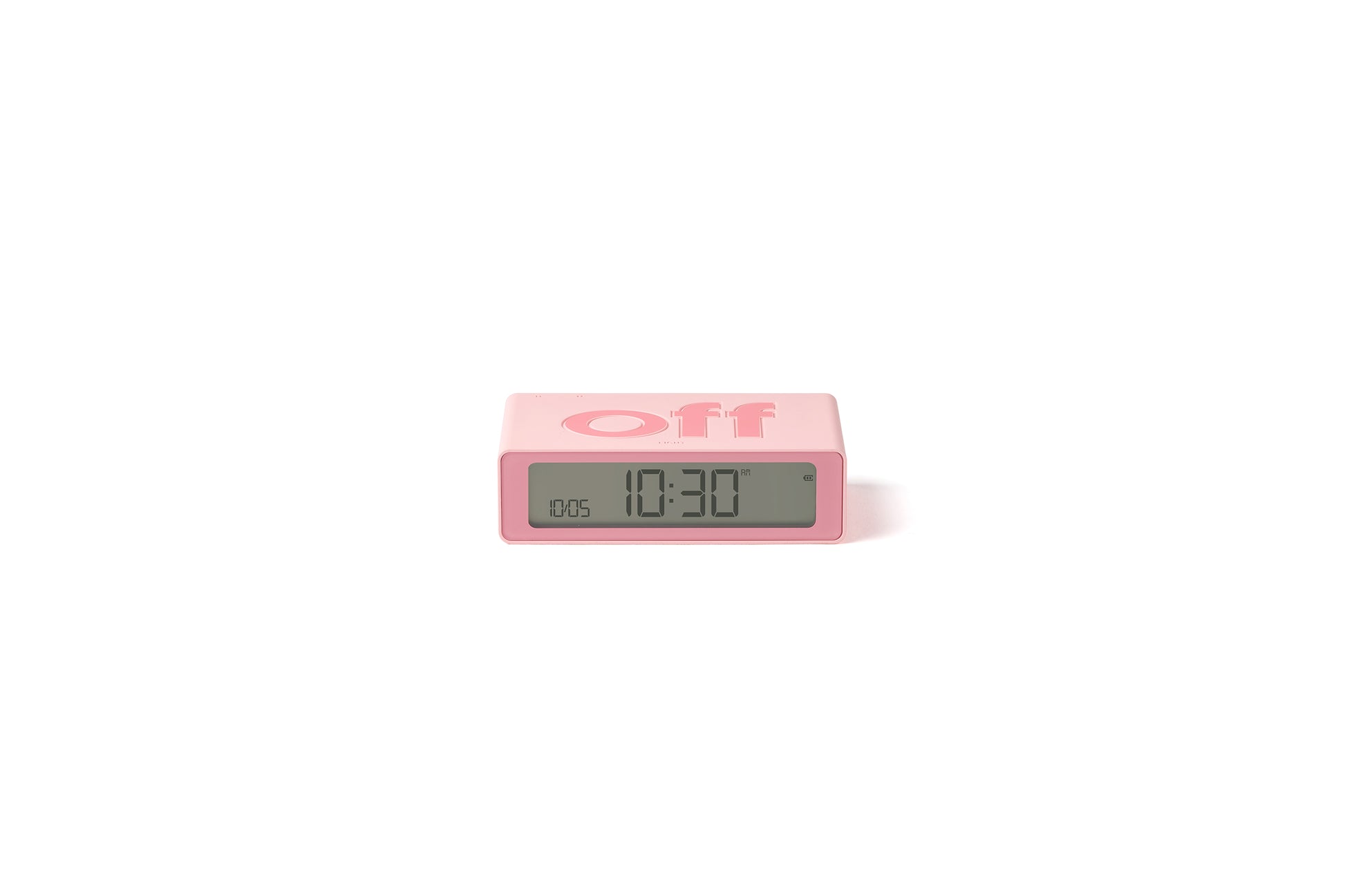 Flip Mini Şarj Edilebilir Alarm Saat Pembe