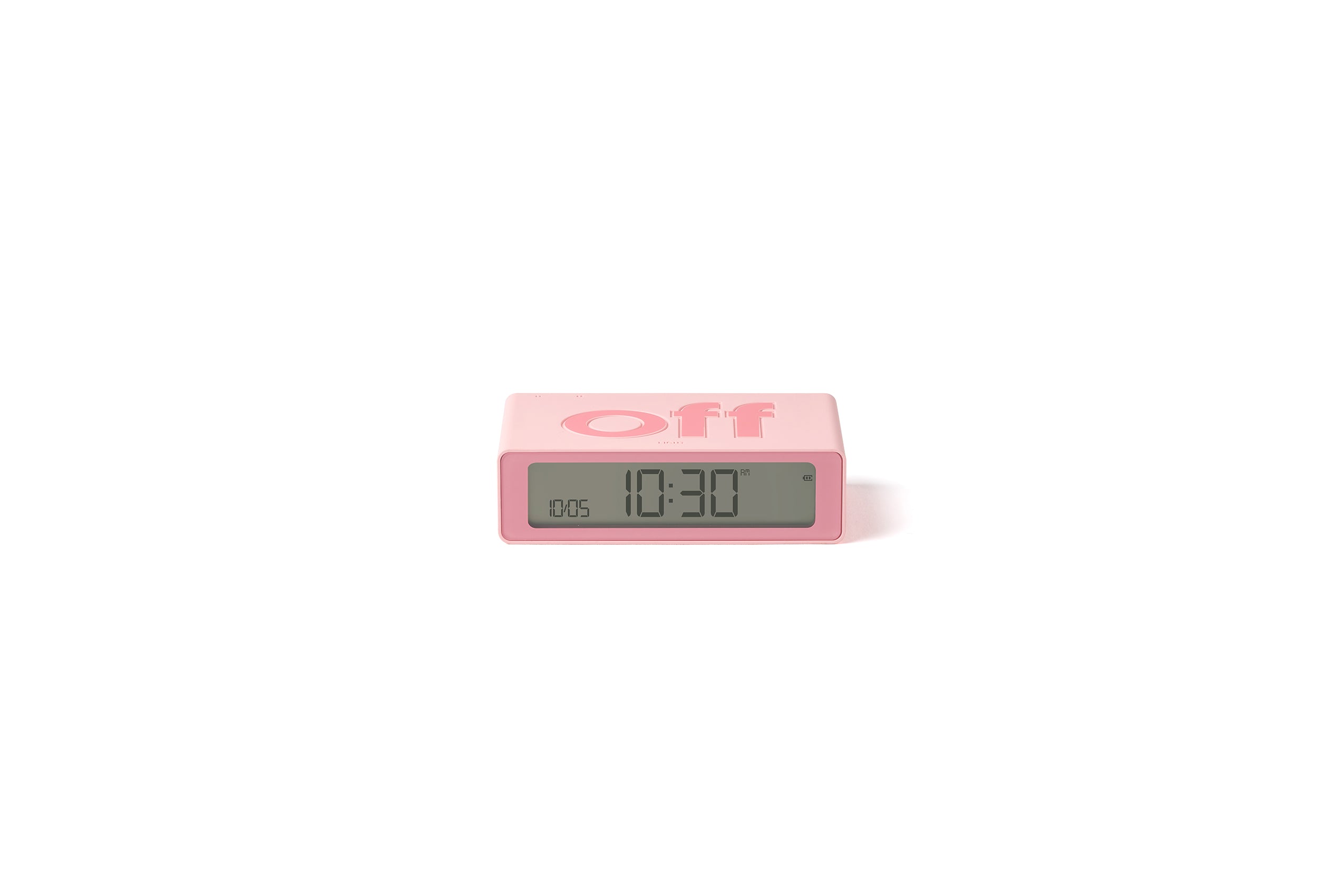 Flip Mini Şarj Edilebilir Alarm Saat Pembe