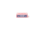 Flip Mini Şarj Edilebilir Alarm Saat Pembe