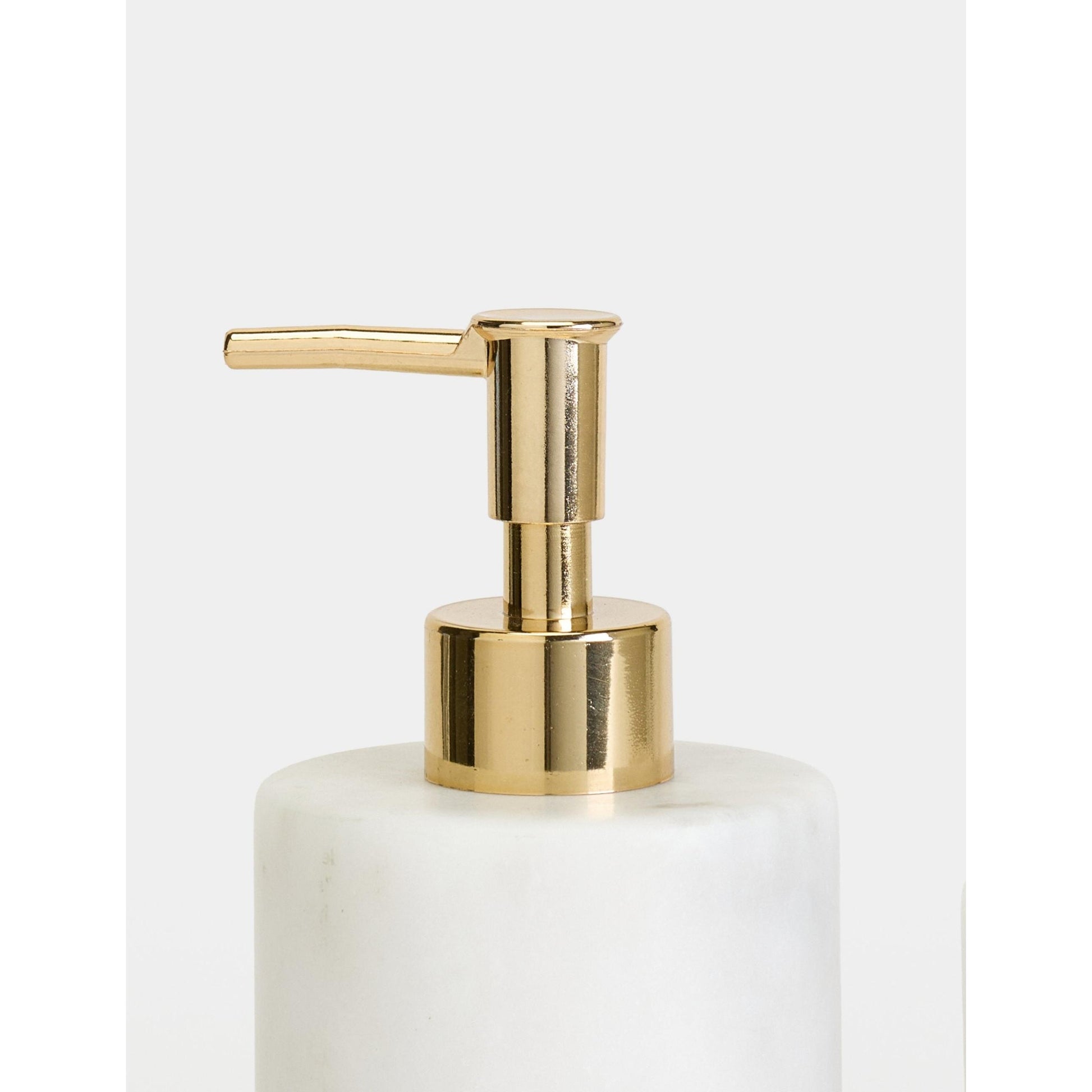 Flora Mermer 3'lü Banyo Seti - Gold