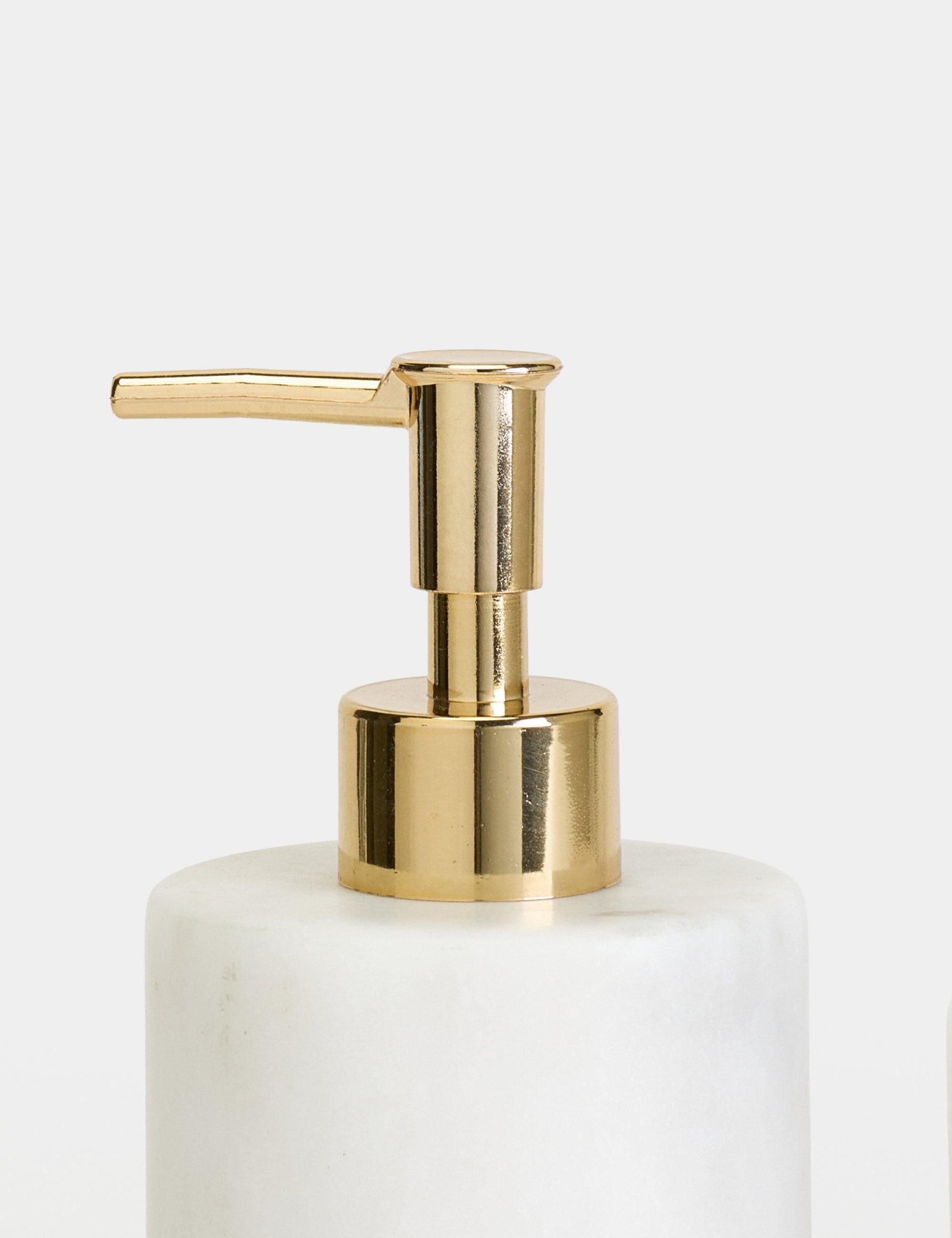 Flora Mermer 3'lü Banyo Seti - Gold