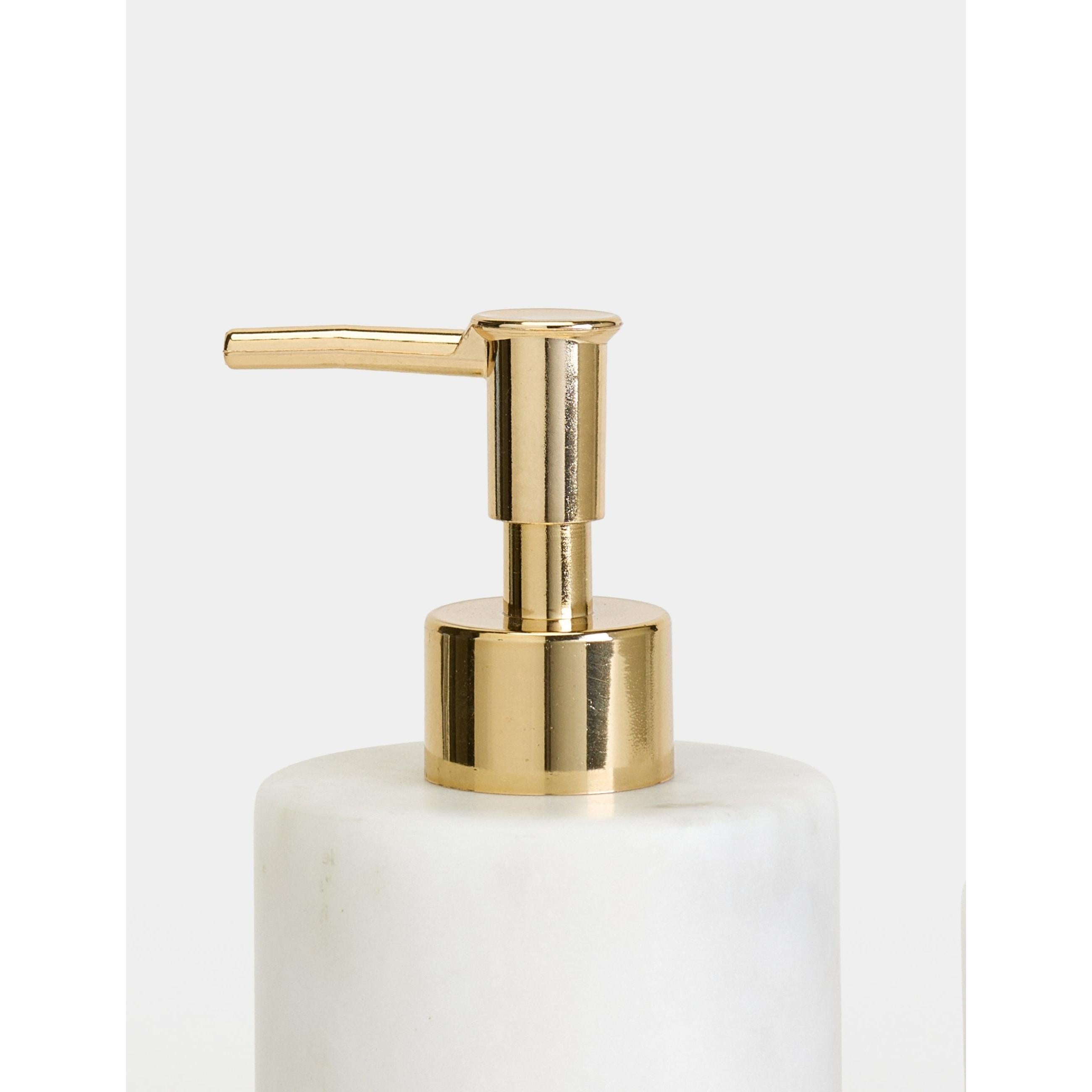 Flora Mermer 3'lü Banyo Seti - Gold