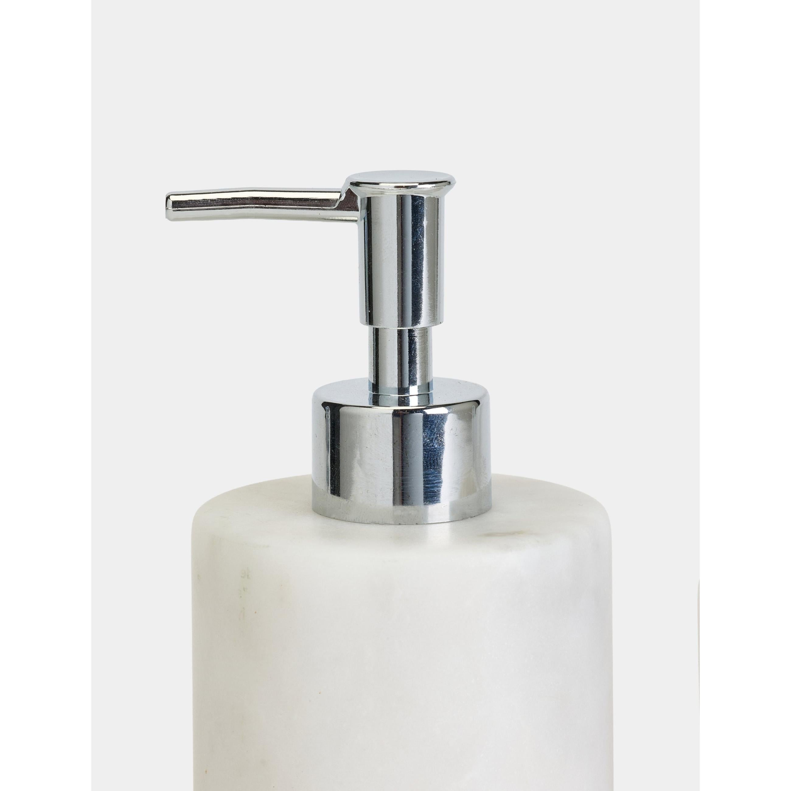 Flora Mermer 3'lü Banyo Seti - Silver