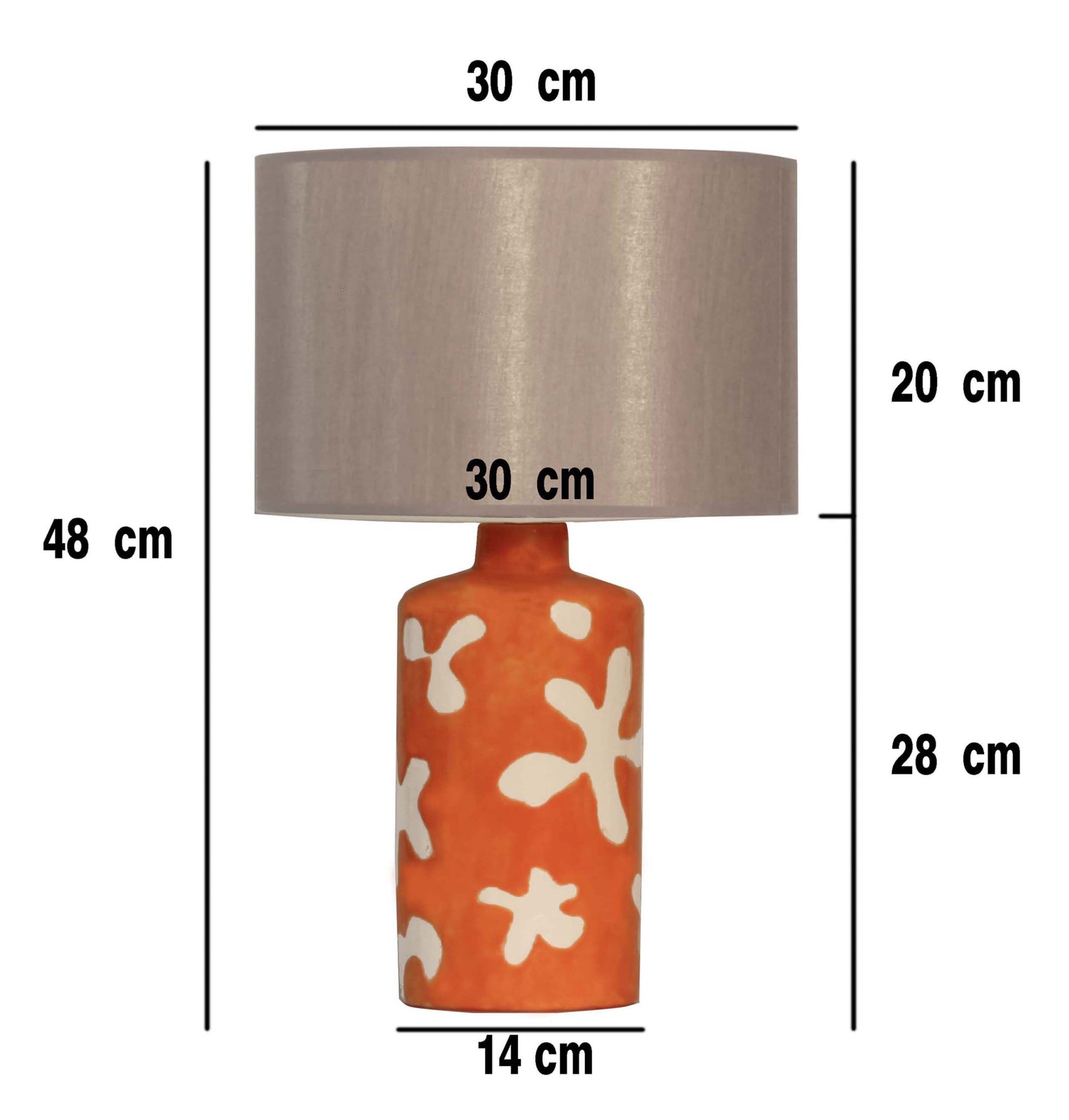 Flora Seramik Masa Lambası
