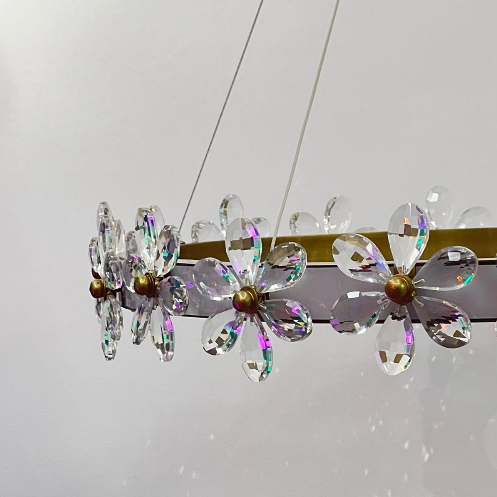 Florale Kristal Avize