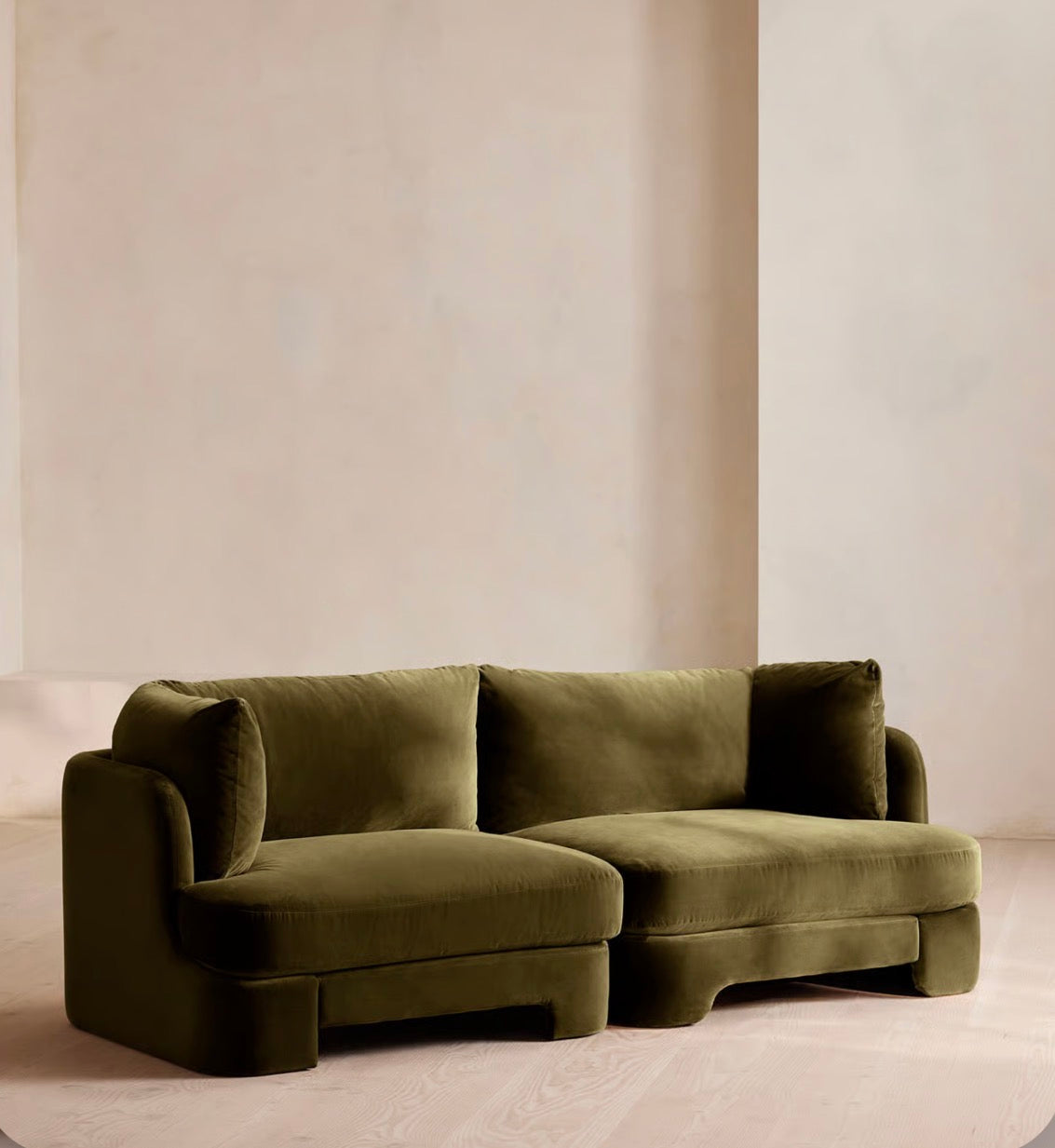 Florin Kadife Sofa-Sofalab-Haki-NowShopFun