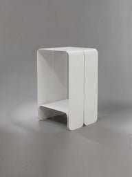Fluere Renkli Alüminyum Bar Tabüresi-Bar Taburesi-Atelier Do-Tekli-Beyaz-NowShopFun